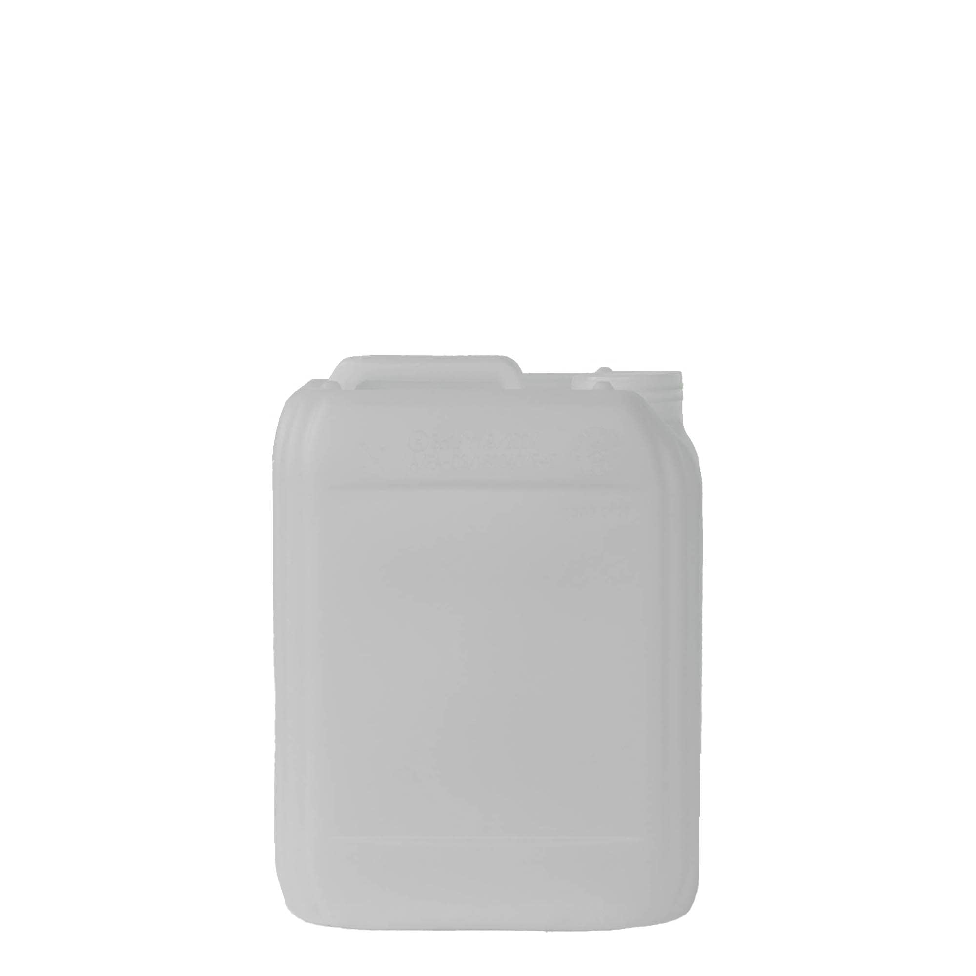 Bidon 5 l, rectangulaire, plastique PEHD, nature, bouchage: ND 55 Bidon 5 l, rectangulaire, plastique PEHD, nature, bouchage: ND 55