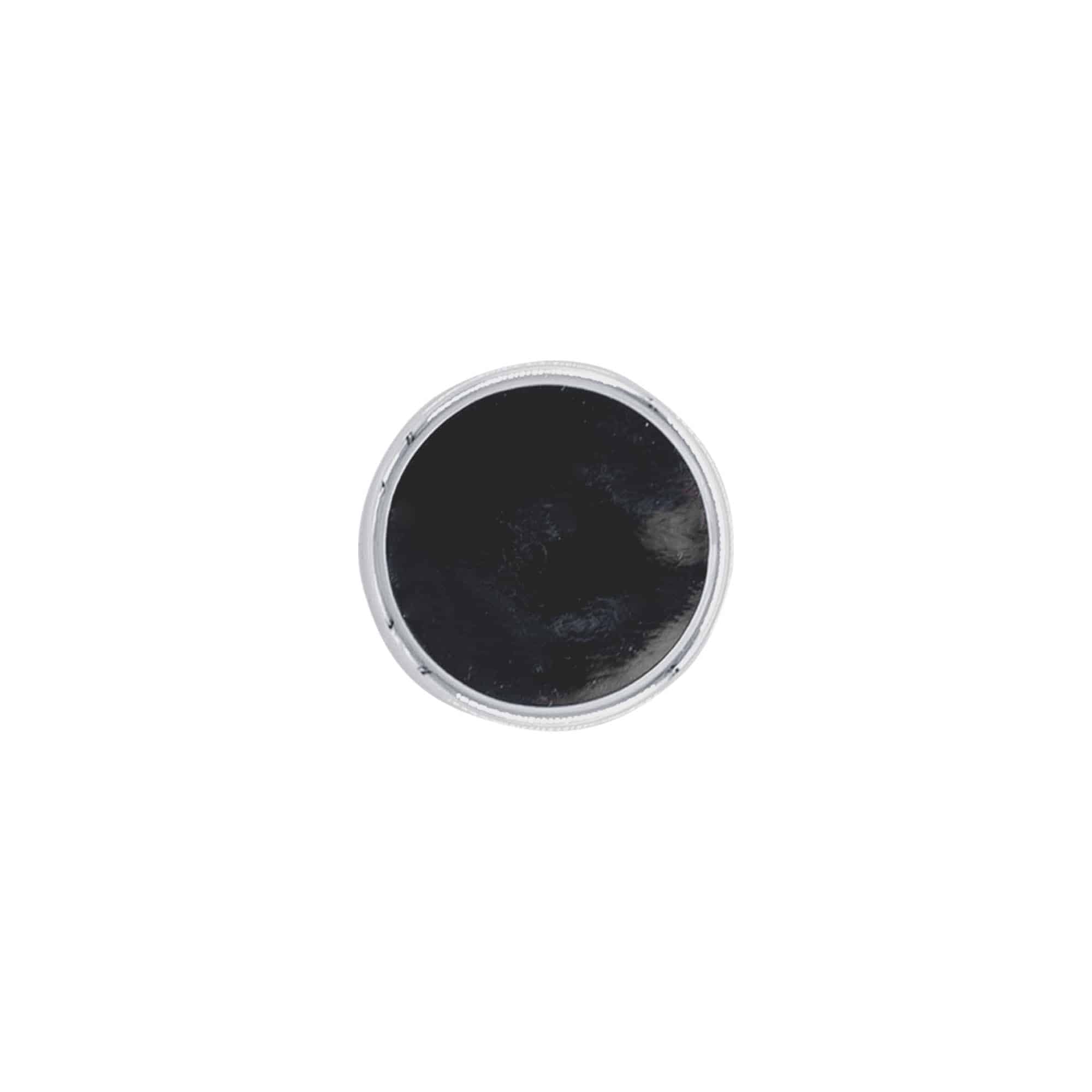 Bouchon à poignée 19 mm, plastique, argenté, pour bouchage: bouchon Bouchon à poignée 19 mm, plastique, argenté, pour bouchage: bouchon