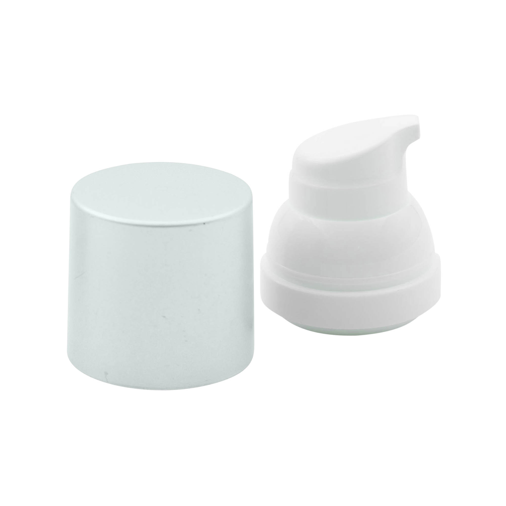 Flacon airless tête de pompe 'Mezzo', plastique PP, argenté Flacon airless tête de pompe 'Mezzo', plastique PP, argenté