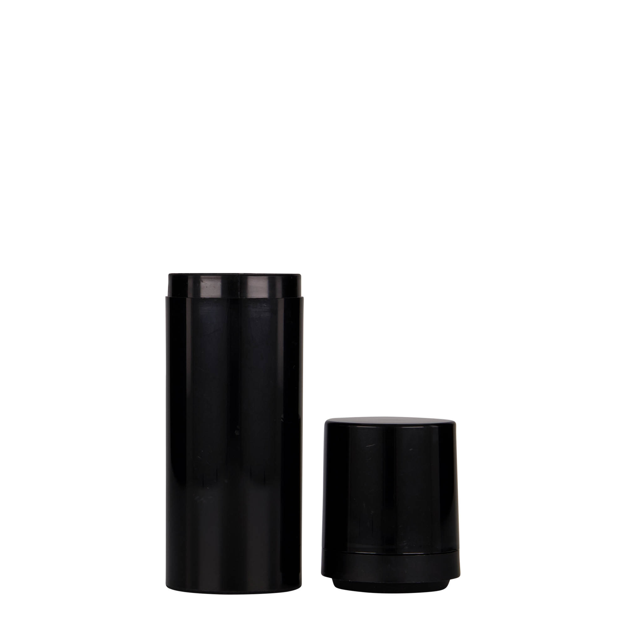 Flacon airless 50 ml 'Mezzo', plastique PP, noir Flacon airless 50 ml 'Mezzo', plastique PP, noir