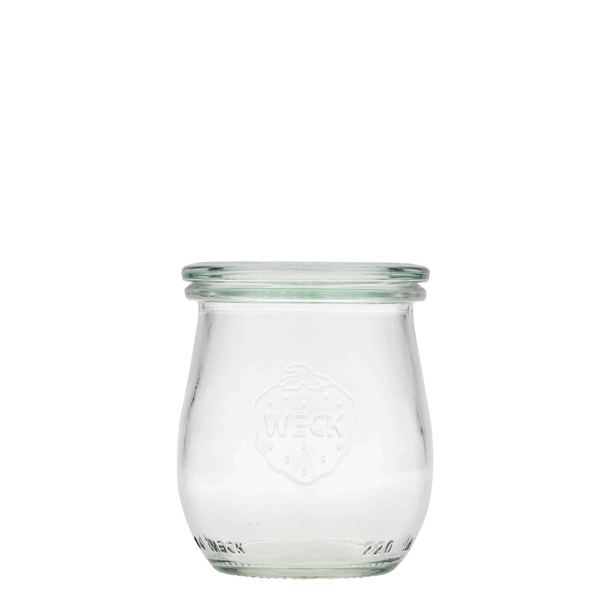 Bocal WECK tulipe 220 ml, bouchage: bords arrondis