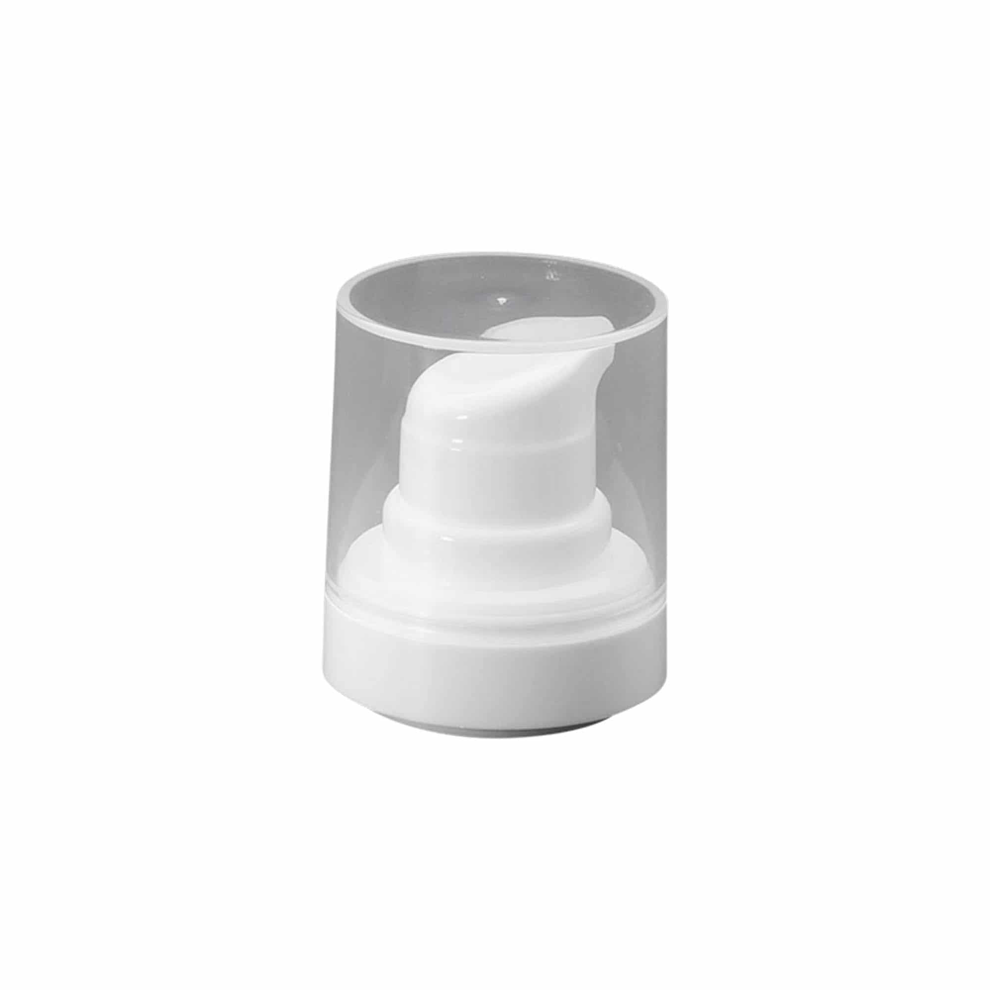 Flacon airless tête de pompe 'Micro', plastique PP, blanc Flacon airless tête de pompe 'Micro', plastique PP, blanc