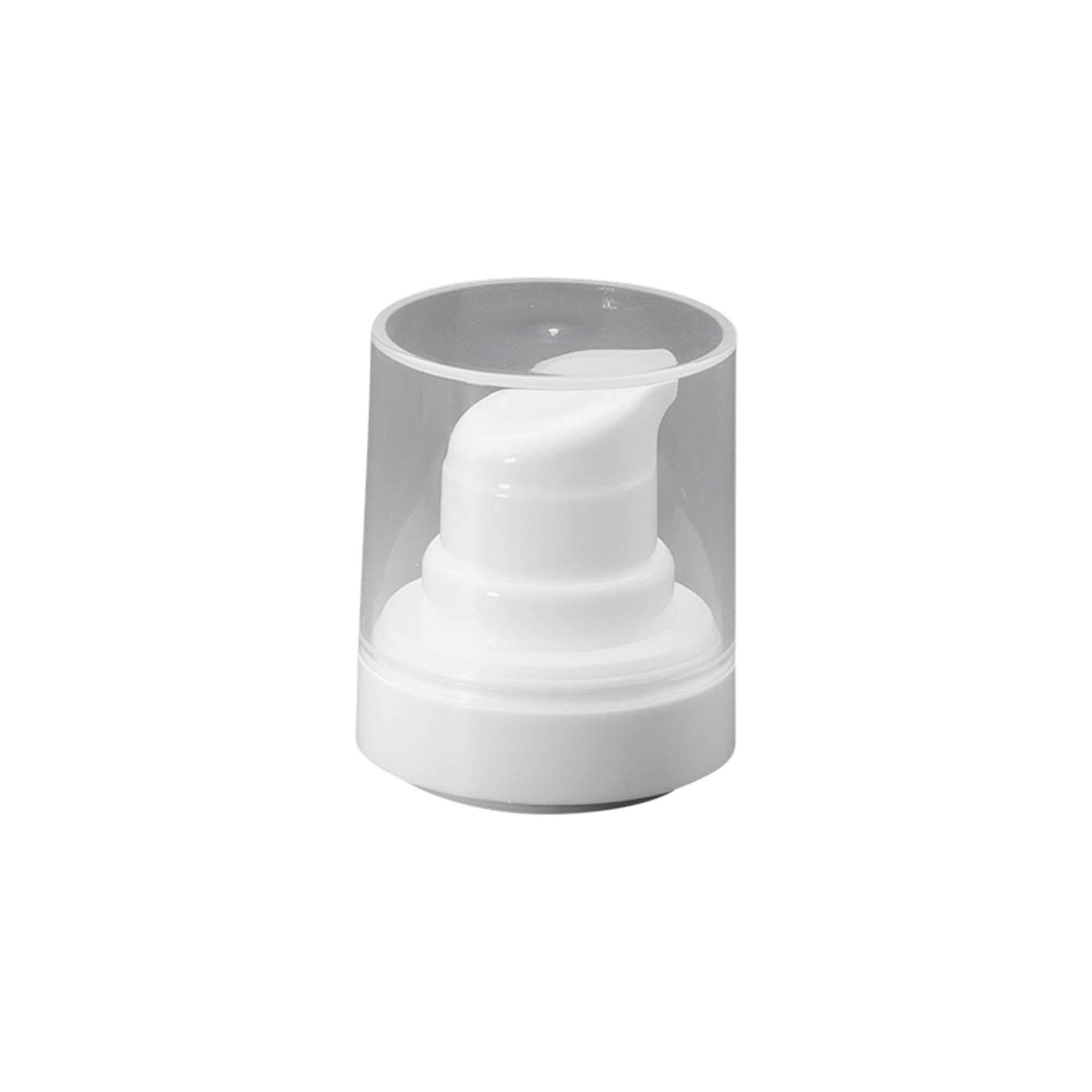 Flacon airless tête de pompe 'Micro', plastique PP, blanc Flacon airless tête de pompe 'Micro', plastique PP, blanc