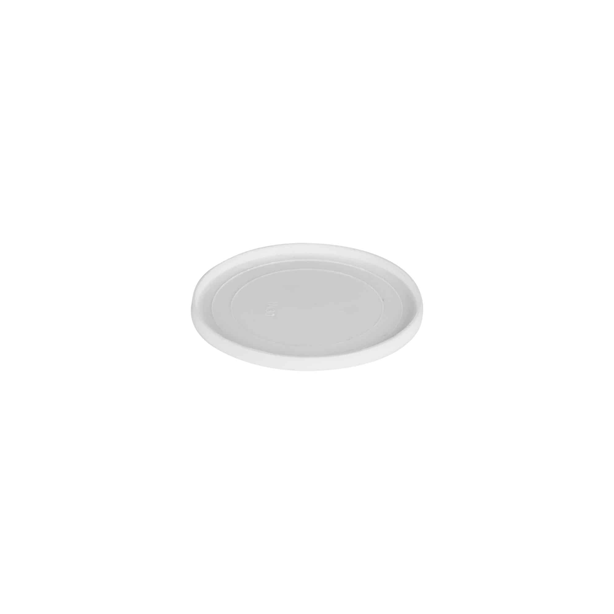 Couvertures pour 15 ml 'Bianca', plastique PP, blanc