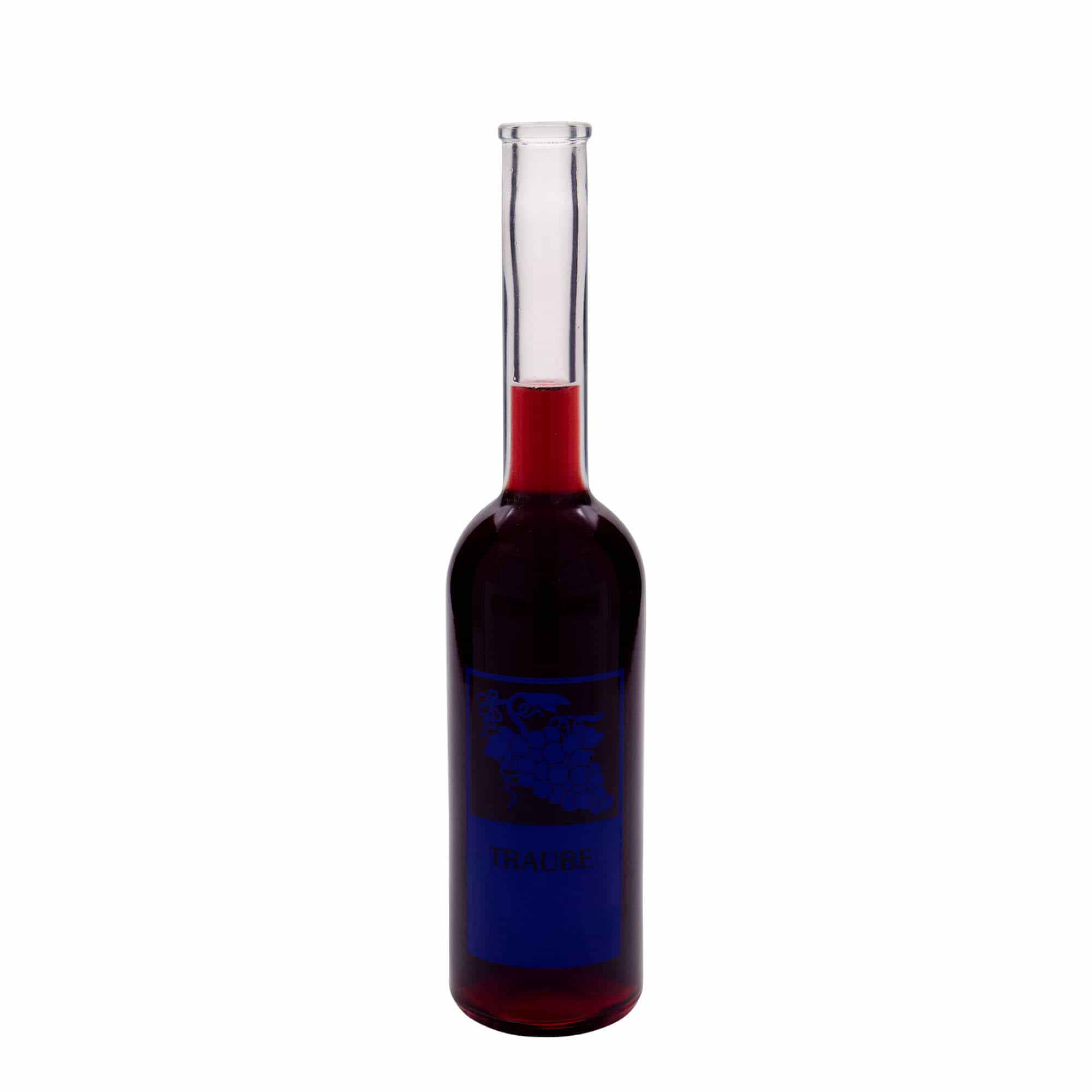 Bouteille en verre 500 ml « Opera », motif : raisin, bouchage: bouchon