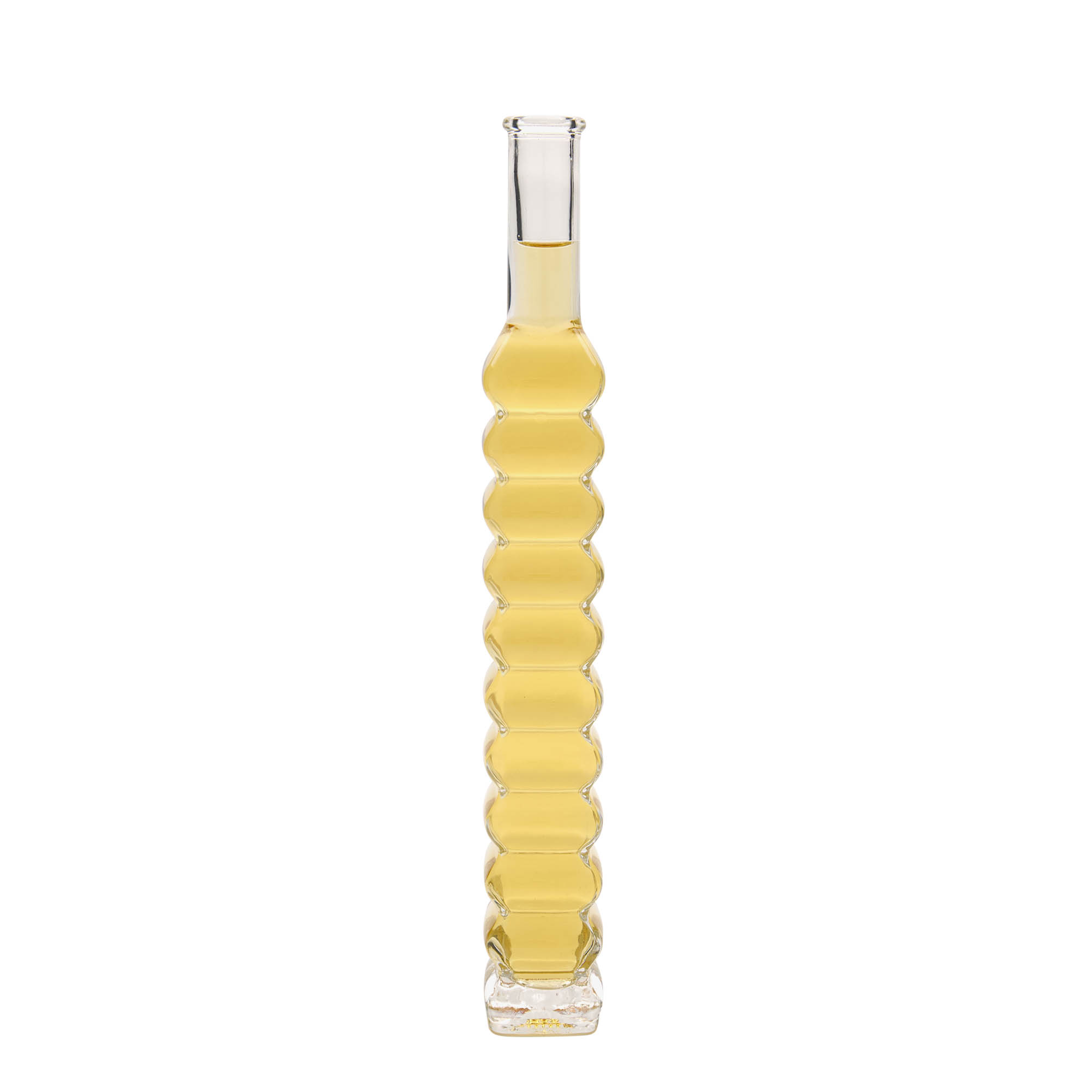 Bouteille en verre 200 ml 'Roma', carrée, bouchage: bouchon