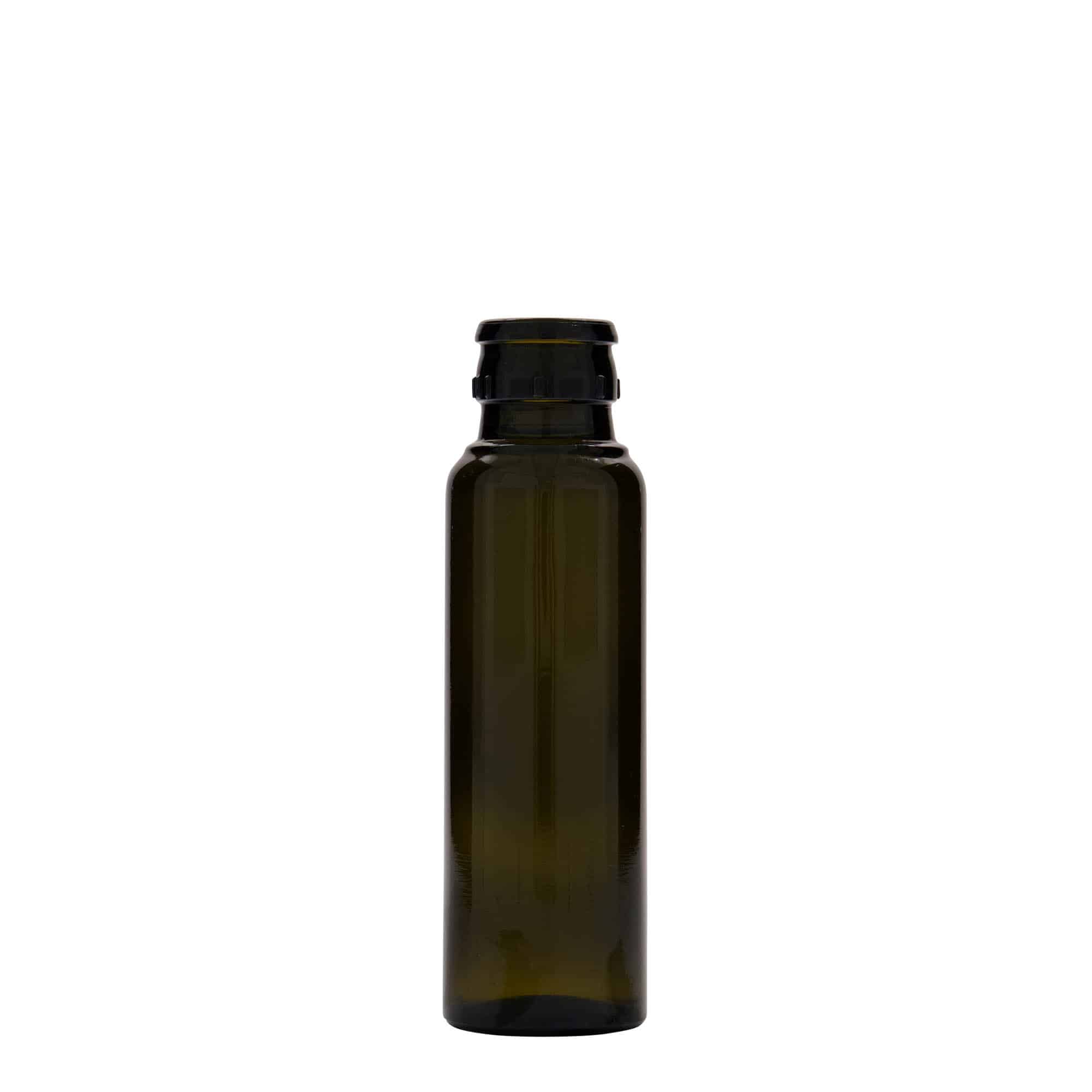 Azijn-/oliefles 'Willy New', 100 ml, glas, antiekgroen, monding: DOP