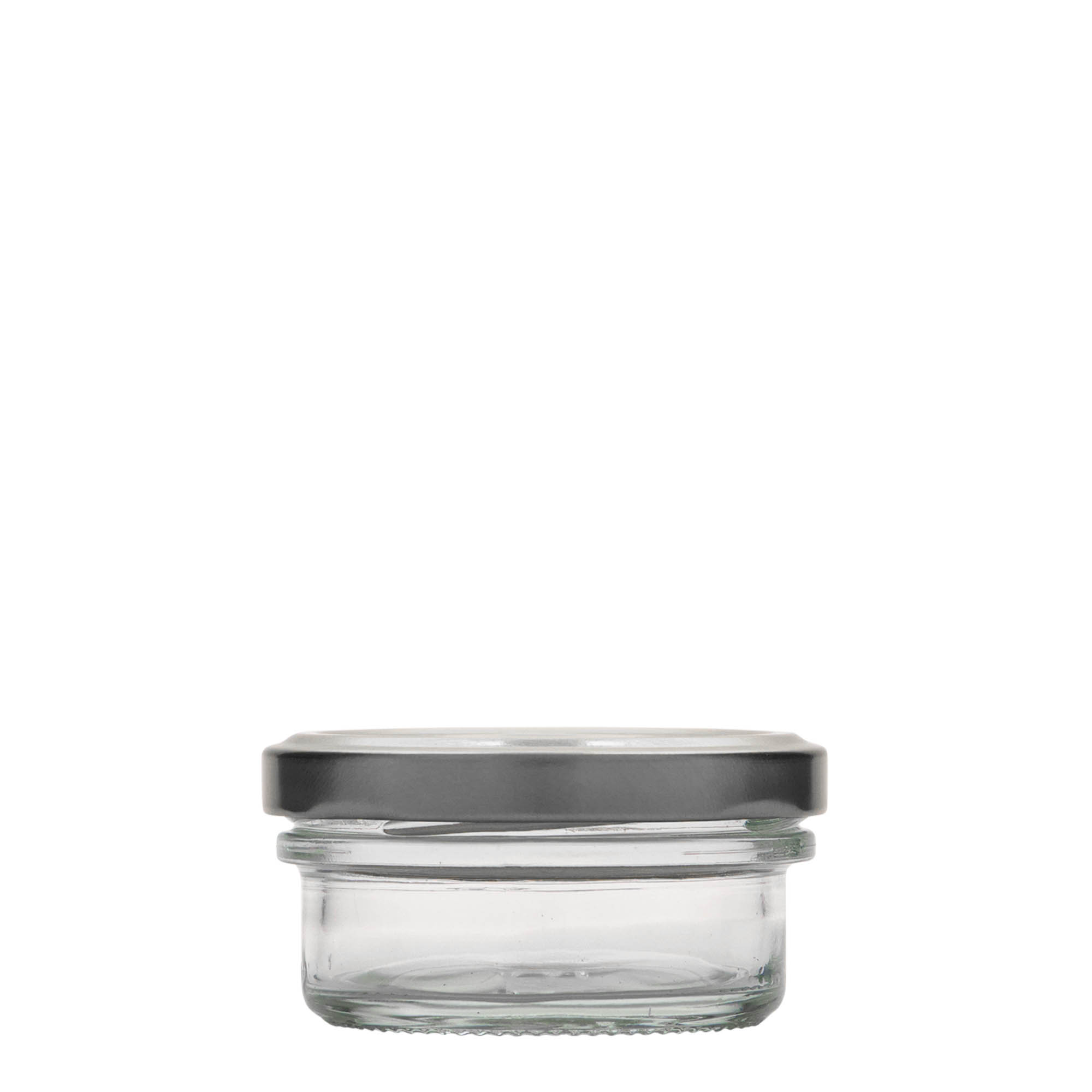 Plat stortglas, 65 ml, monding: twist-off (TO 66) Plat stortglas, 65 ml, monding: twist-off (TO 66)