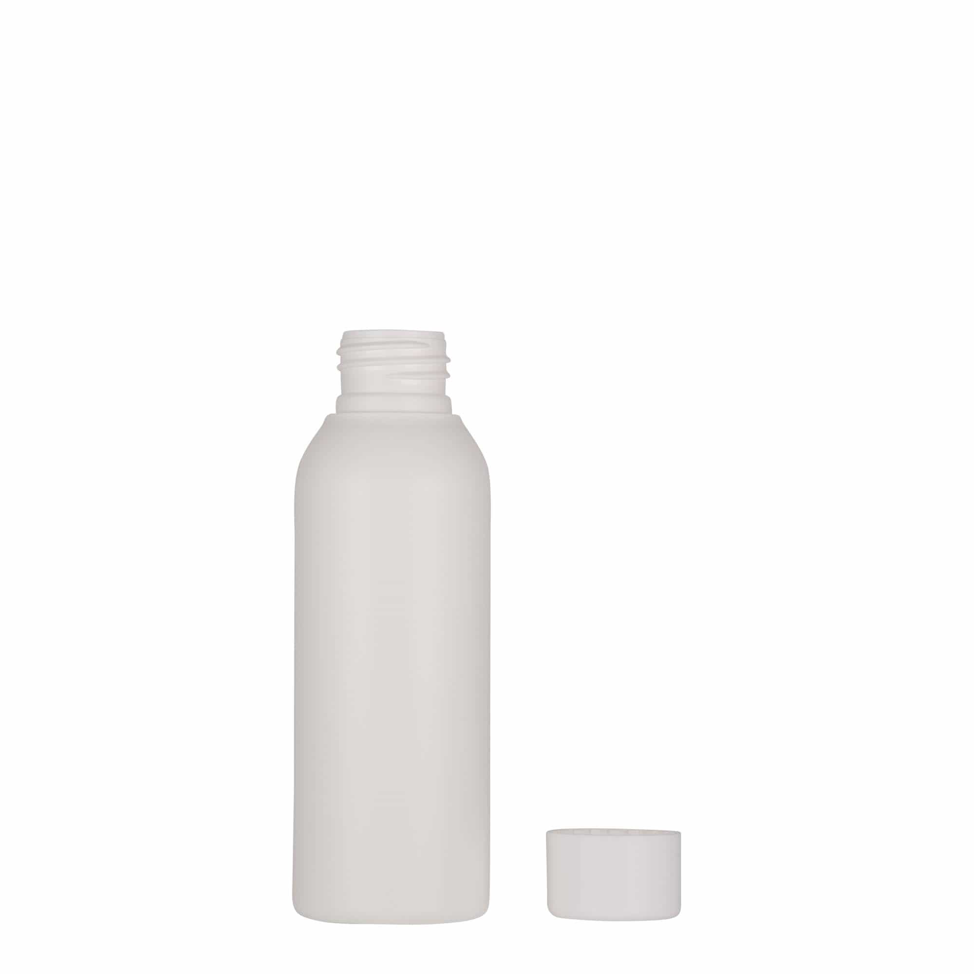 Bouteille en plastique 100 ml 'Tuffy', PEHD, blanche, bouchage: 24/410