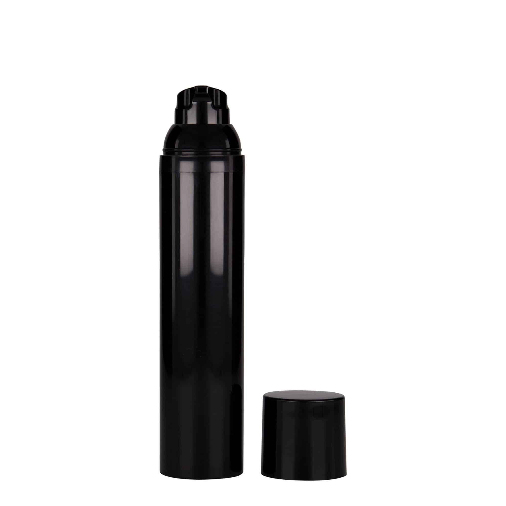 Flacon airless 100 ml 'Mezzo', plastique PP, noir Flacon airless 100 ml 'Mezzo', plastique PP, noir