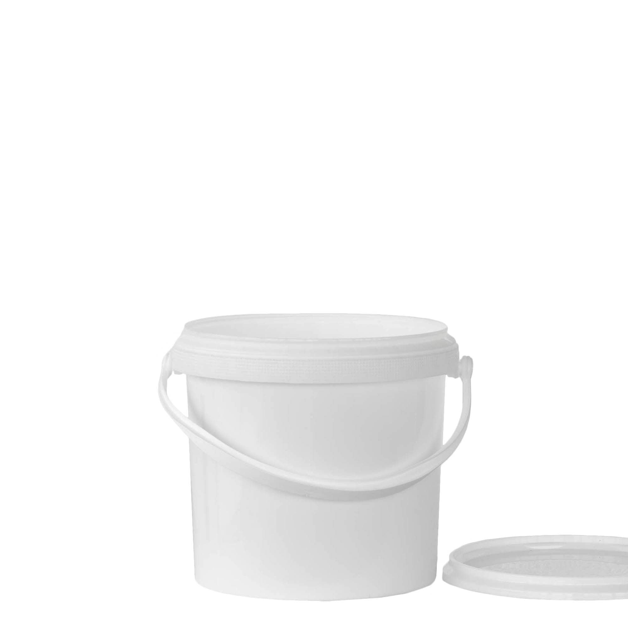 Seau 2,5 l, plastique PP, blanc