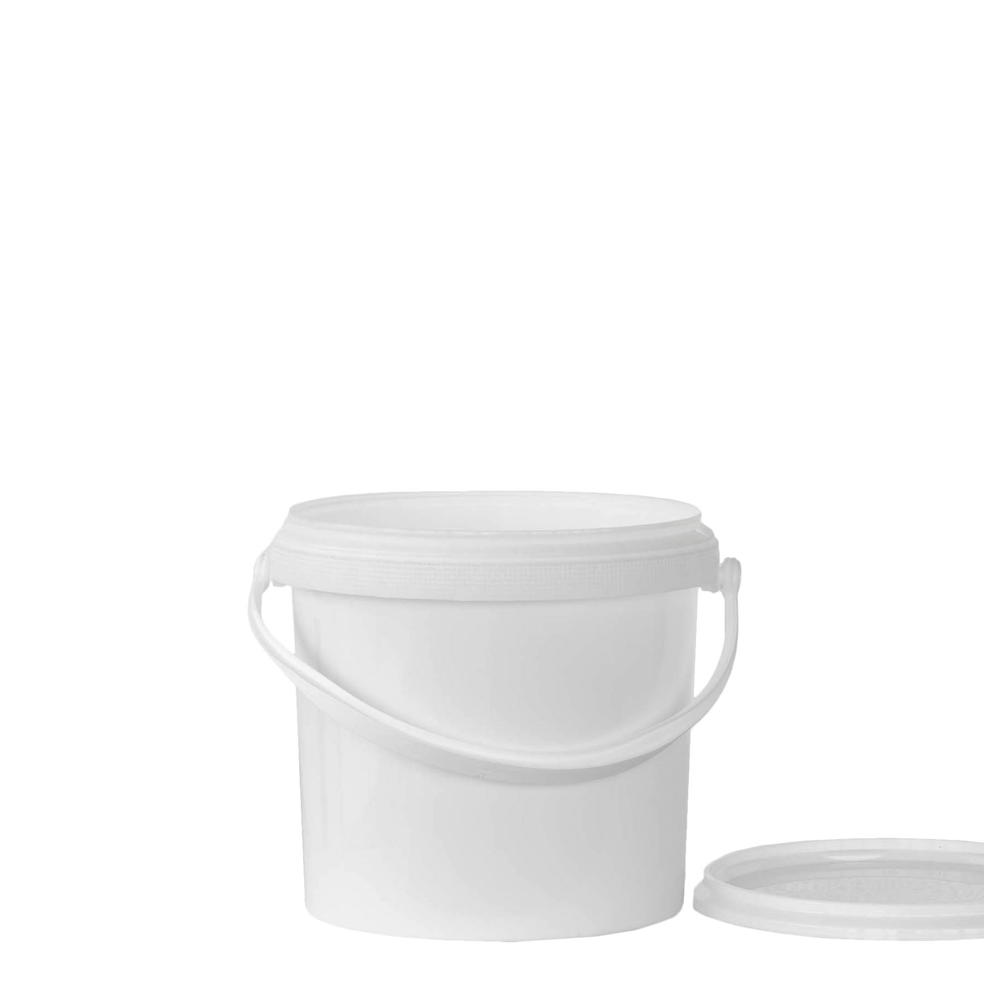 Seau 2,5 l, plastique PP, blanc