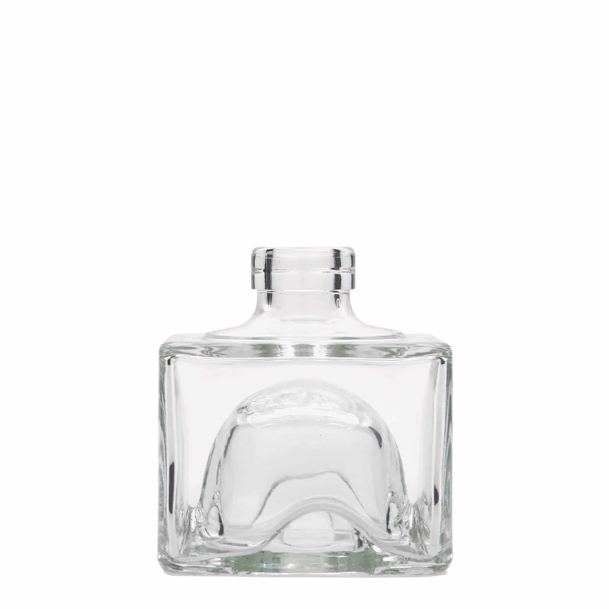 Bouteille en verre 200 ml 'Cocolores', carrée, bouchage: bouchon