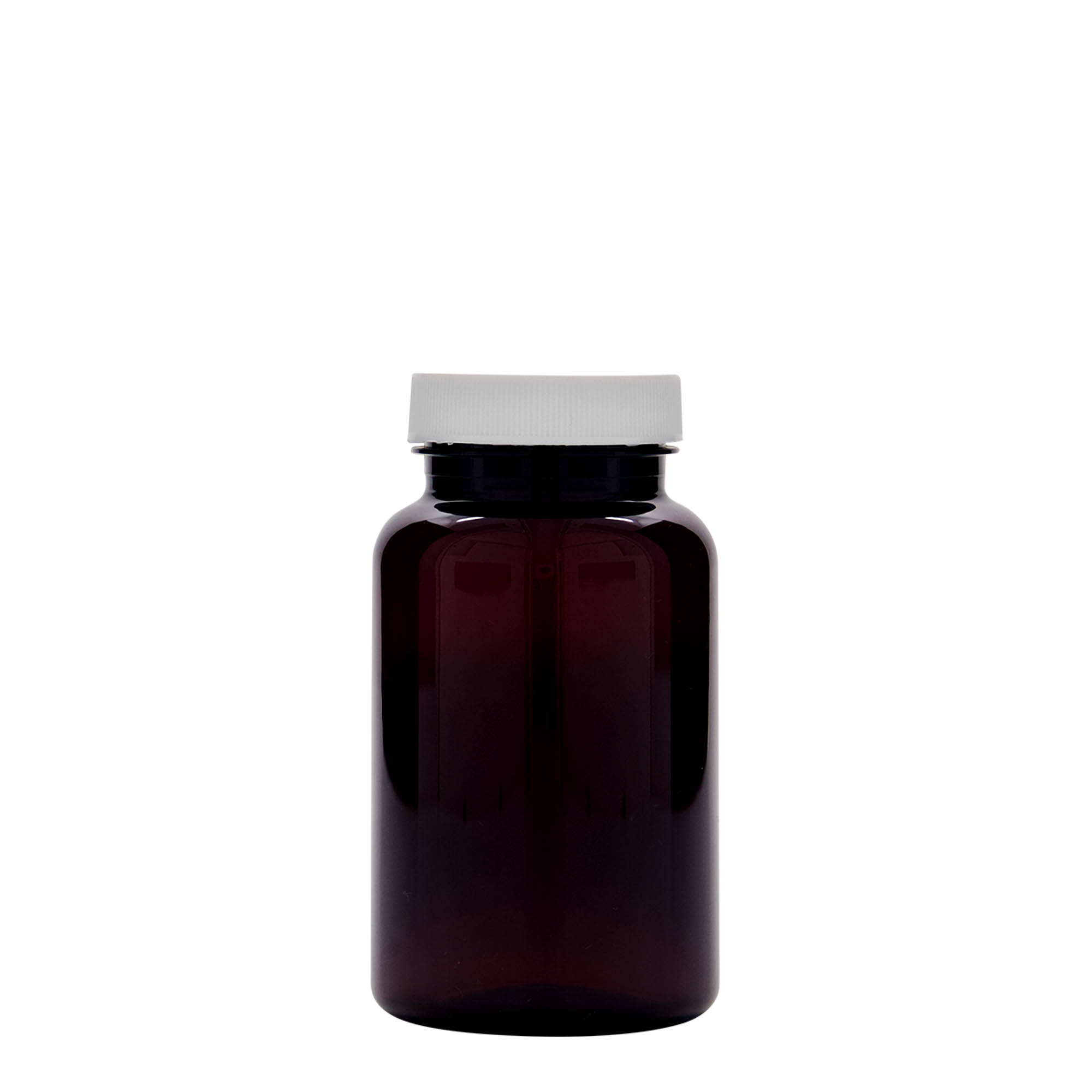 Pet-medicijnpotje, 200 ml, kunststof, bruin, monding: 45/400