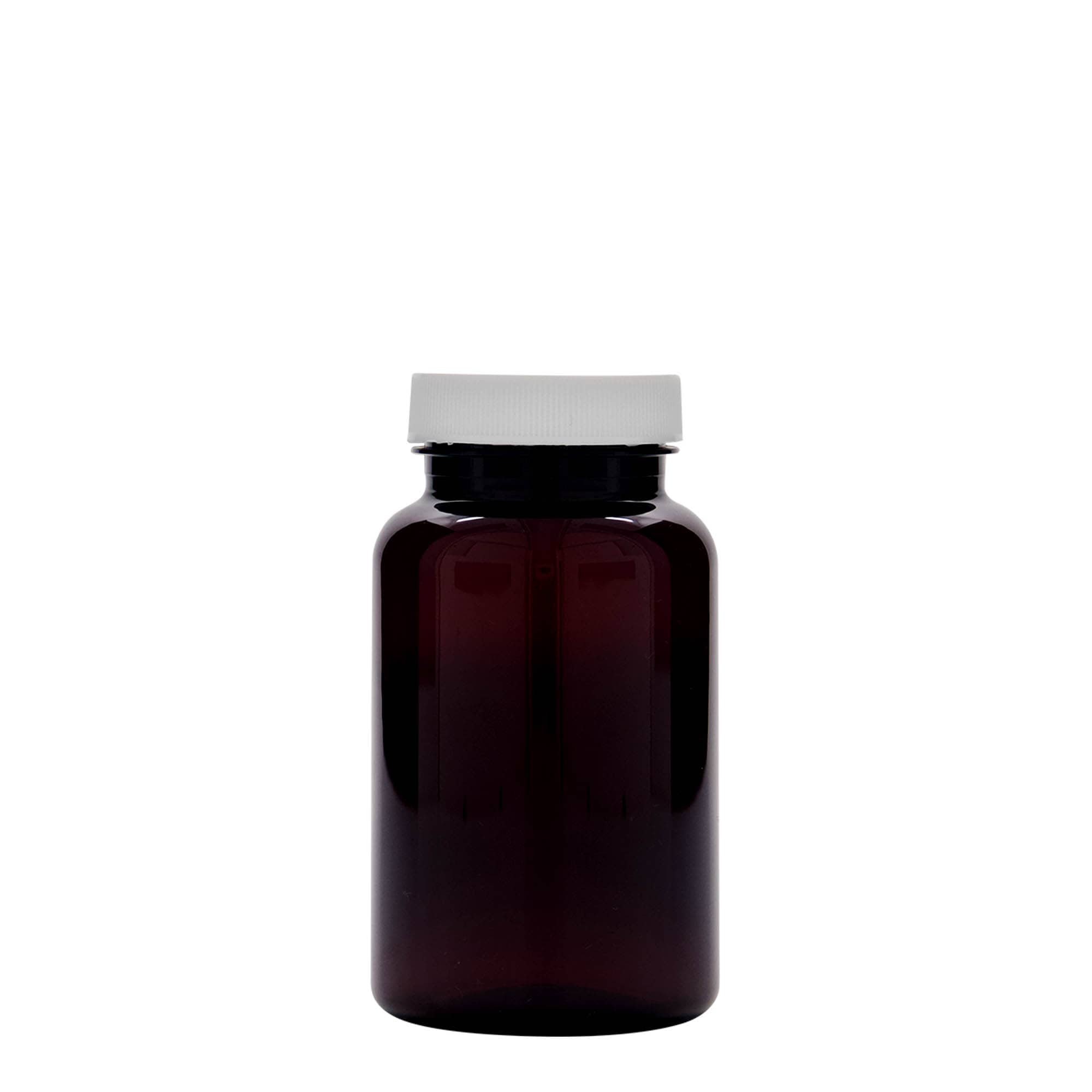 Pet-medicijnpotje, 200 ml, kunststof, bruin, monding: 45/400