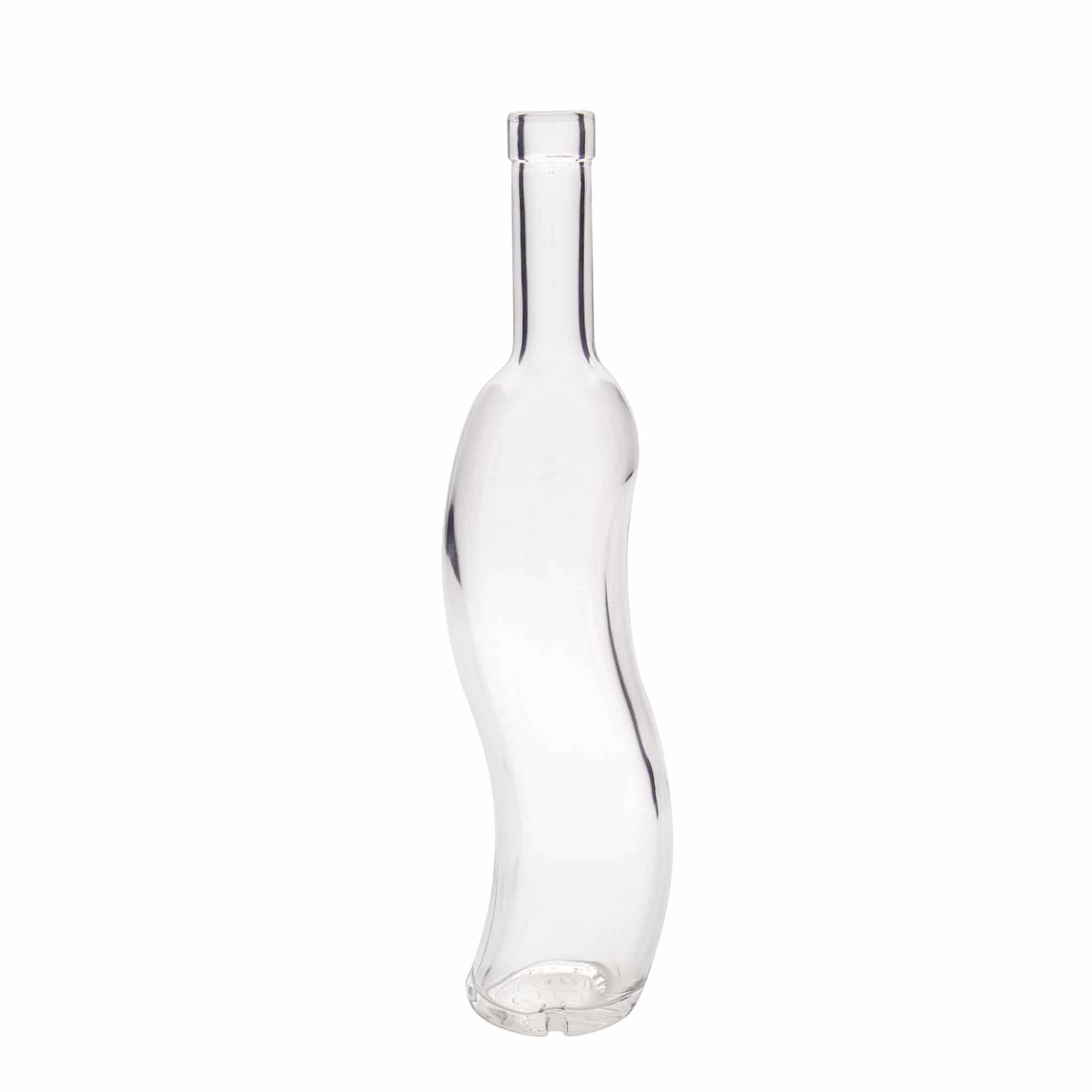 Glazen fles 'La-Ola', 500 ml, halfrond, monding: kurk Glazen fles 'La-Ola', 500 ml, halfrond, monding: kurk