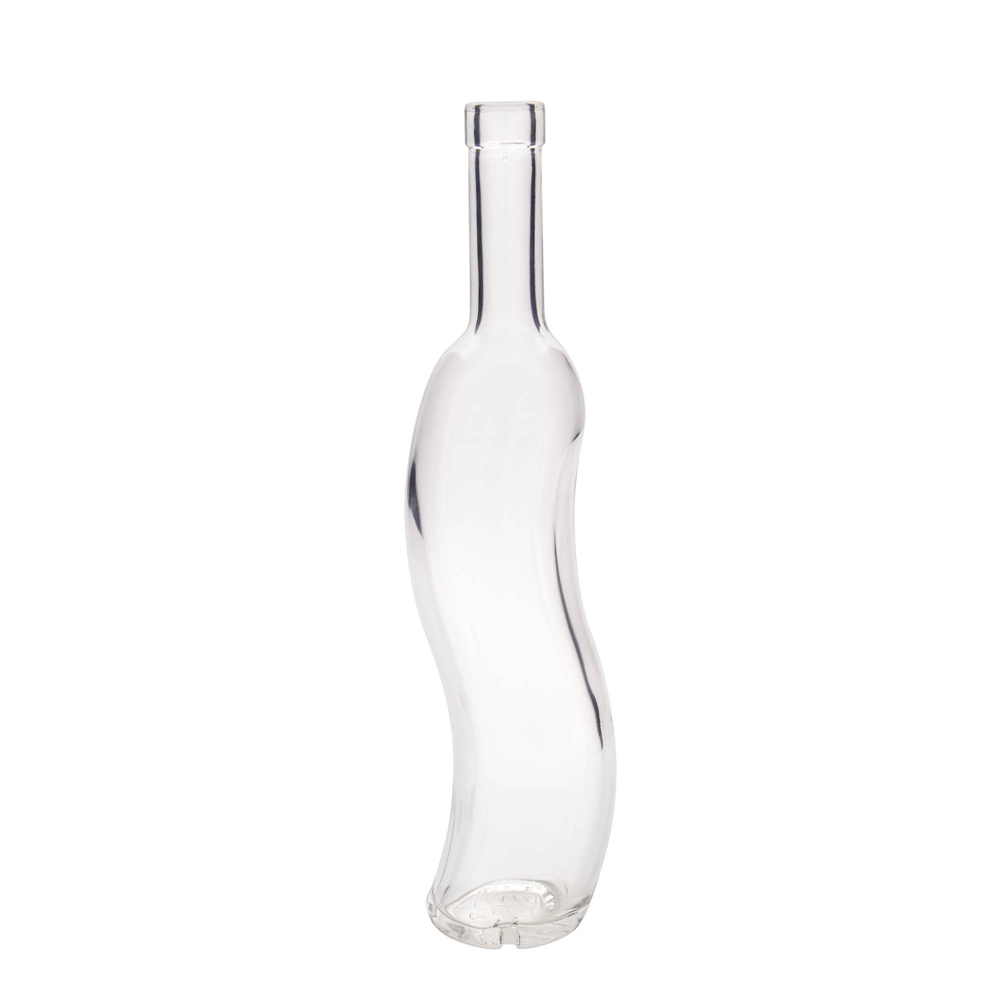 Bouteille en verre 500 ml 'La-Ola', semi-ronde, bouchage: bouchon Bouteille en verre 500 ml 'La-Ola', semi-ronde, bouchage: bouchon