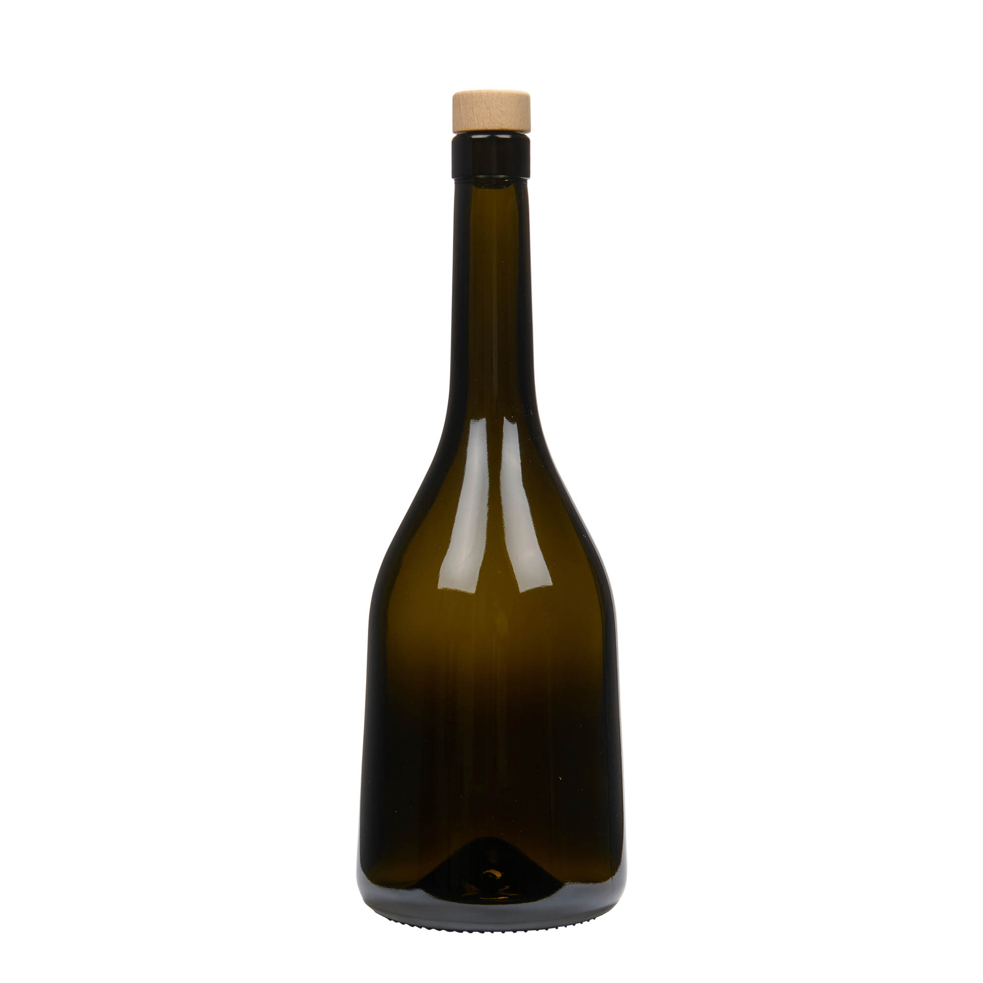 Bouteille en verre 750 ml 'Rustica', vert antique, bouchage: bouchon Bouteille en verre 750 ml 'Rustica', vert antique, bouchage: bouchon