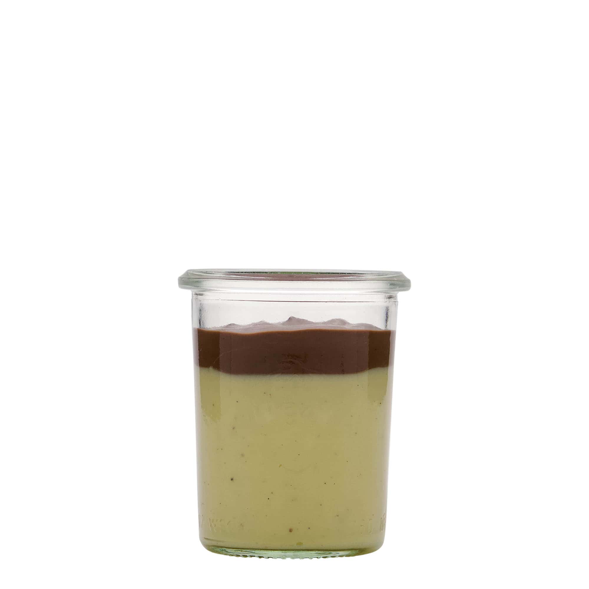 Verrine WECK 160 ml, bouchage: bords arrondis Verrine WECK 160 ml, bouchage: bords arrondis