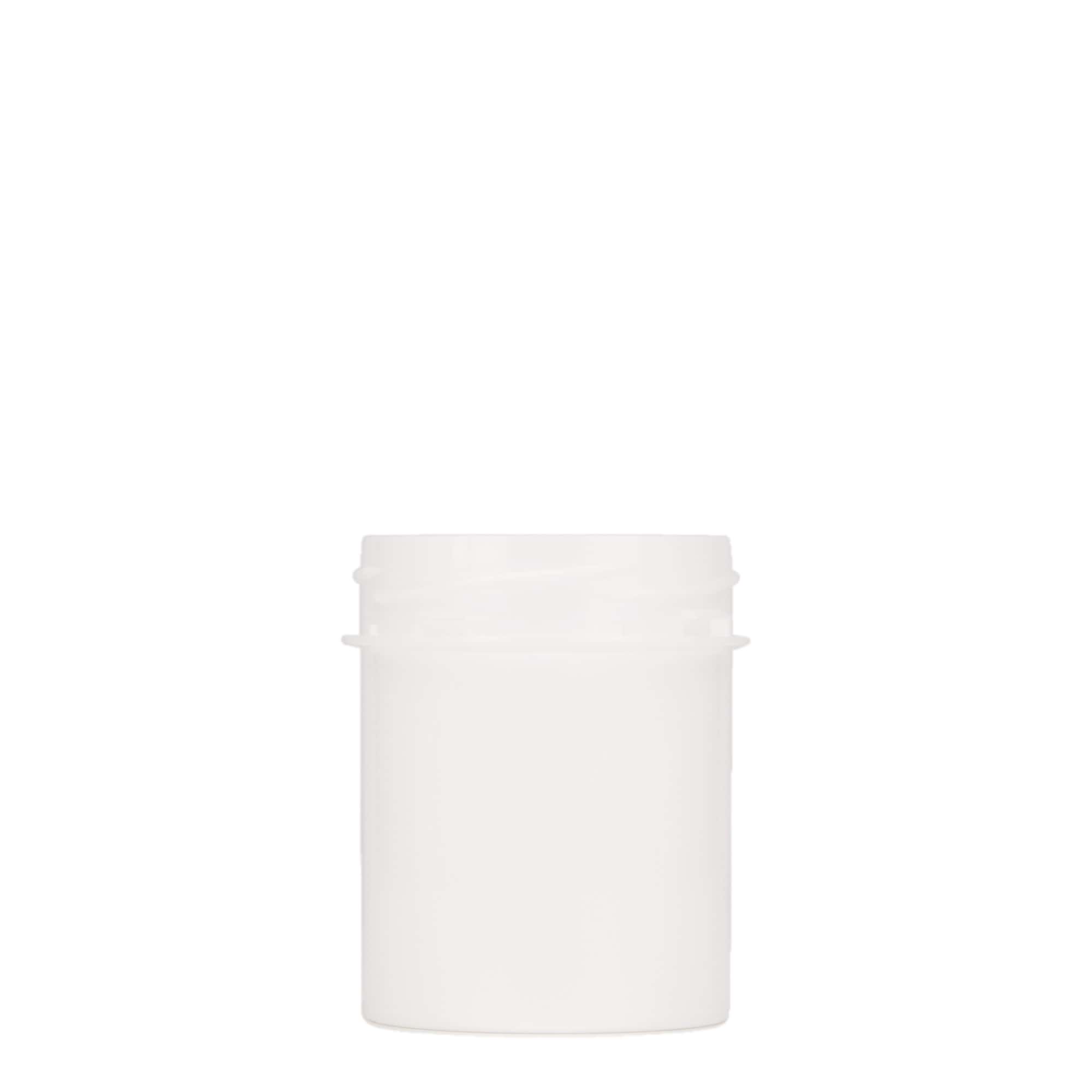 Boîte en plastique 150 ml 'Securilock', PP, blanche, bouchage: Bougage à vis