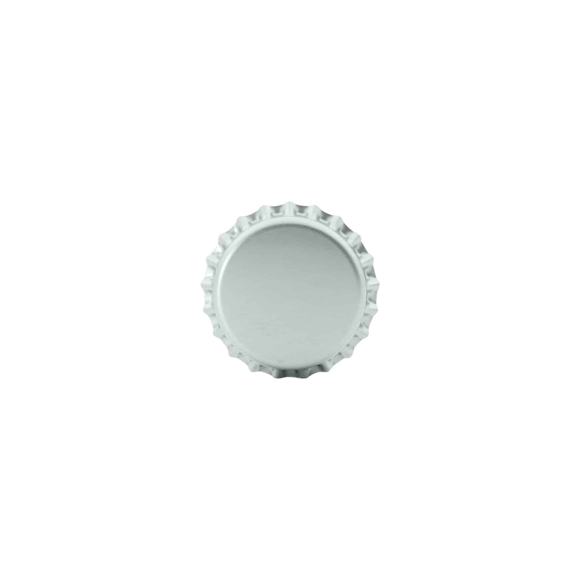 Kroonkurk, 26 mm, metaal, zilver