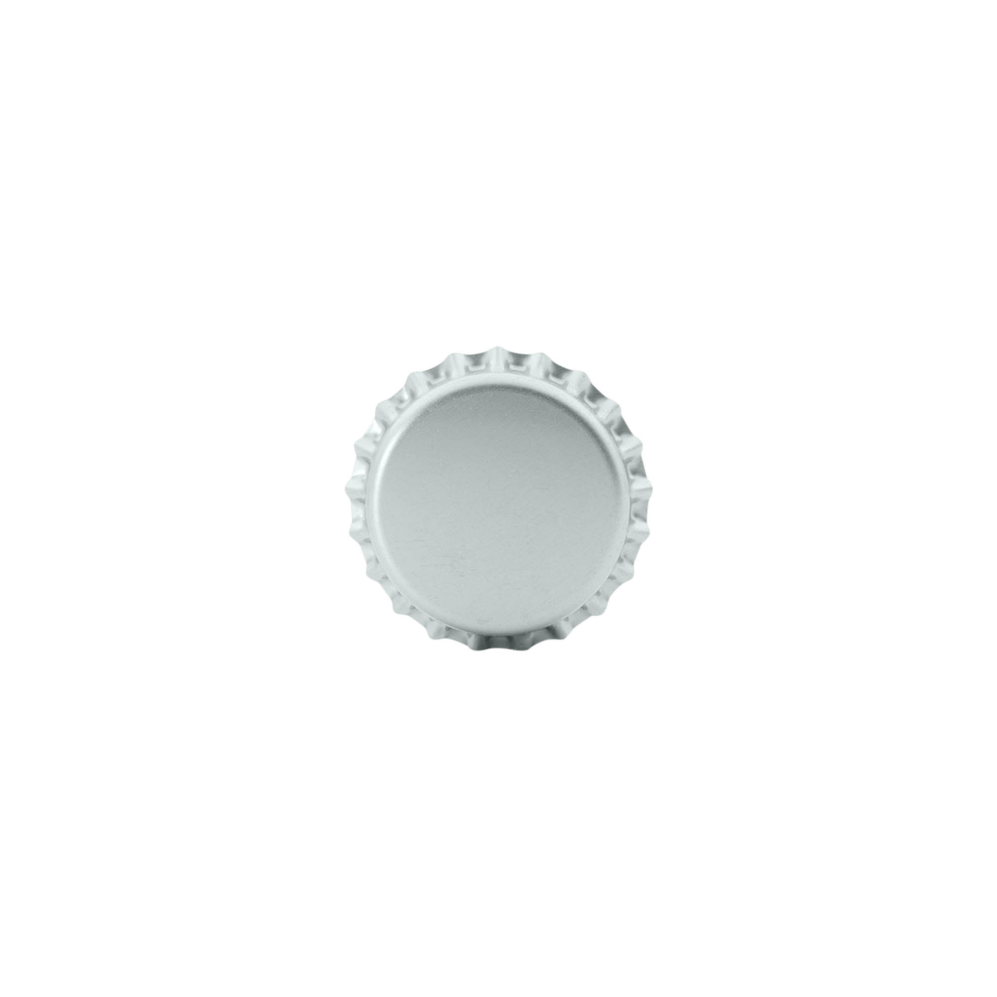 Kroonkurk, 26 mm, metaal, zilver Kroonkurk, 26 mm, metaal, zilver