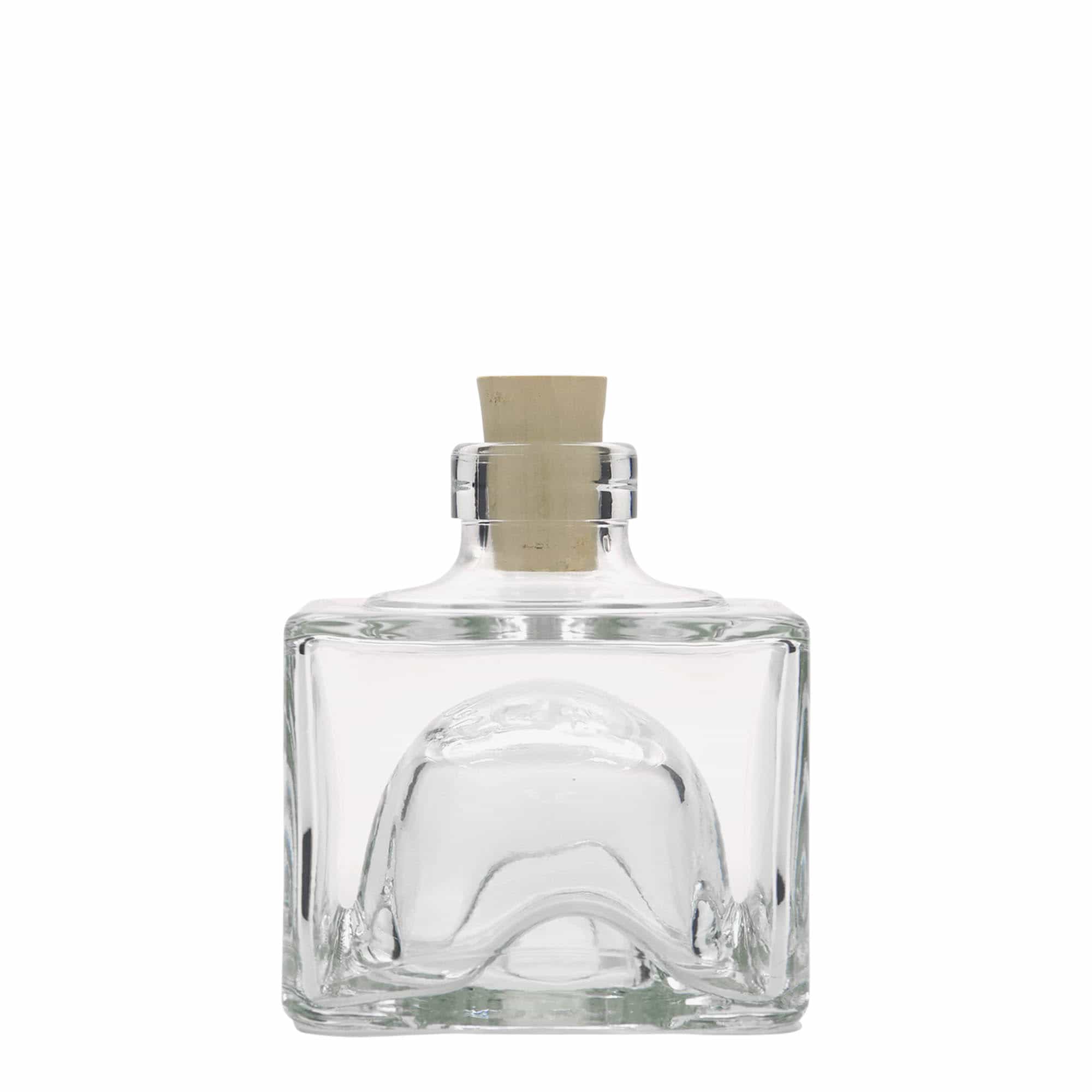 Bouteille en verre 200 ml « Cocolores », carrée, bouchage: bouchon