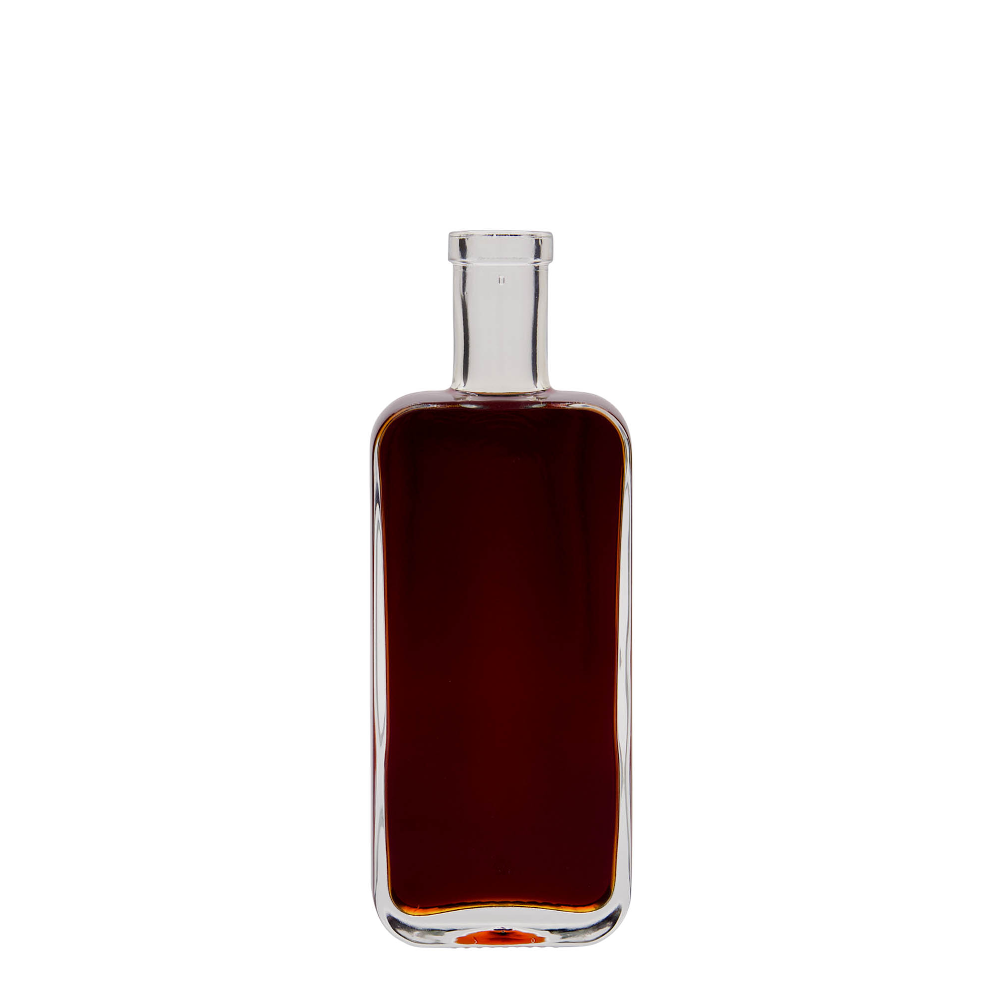 Bouteille en verre 200 ml 'Nice', rectangulaire, bouchage: bouchon