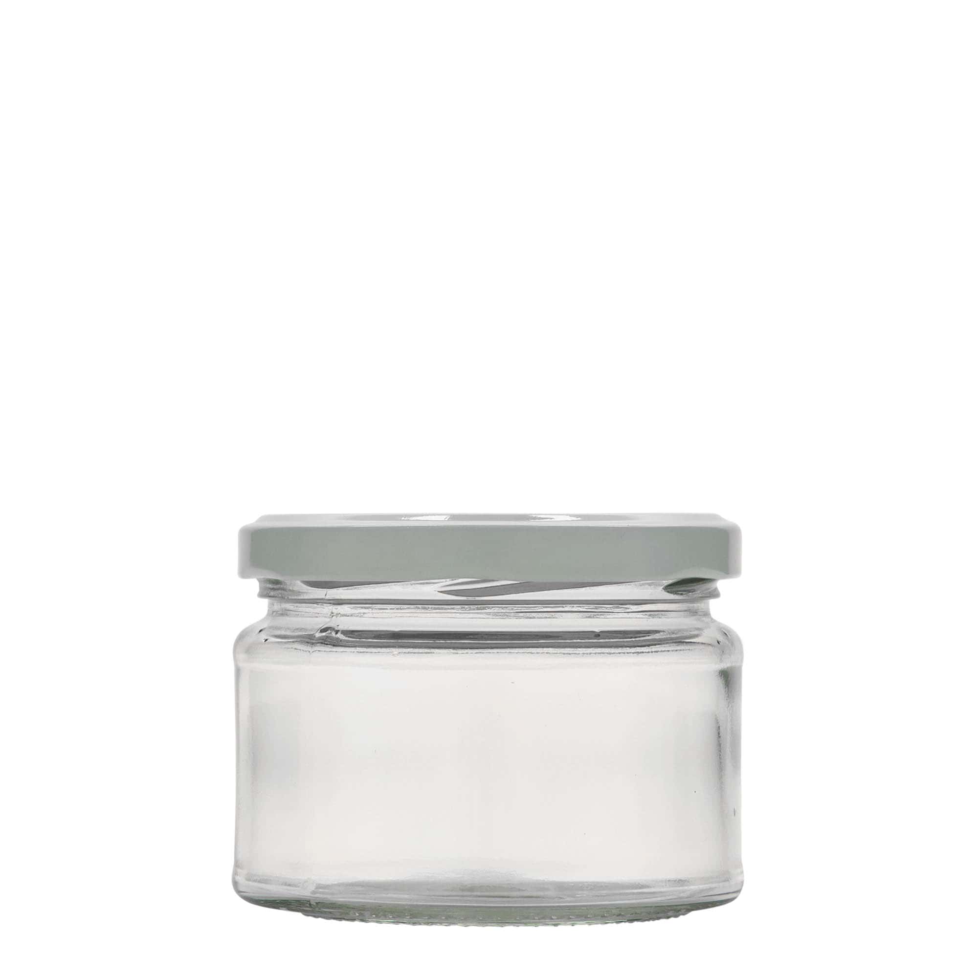 Bocal cylindrique plat 280 ml, bouchage: Twist-Off (TO 82)