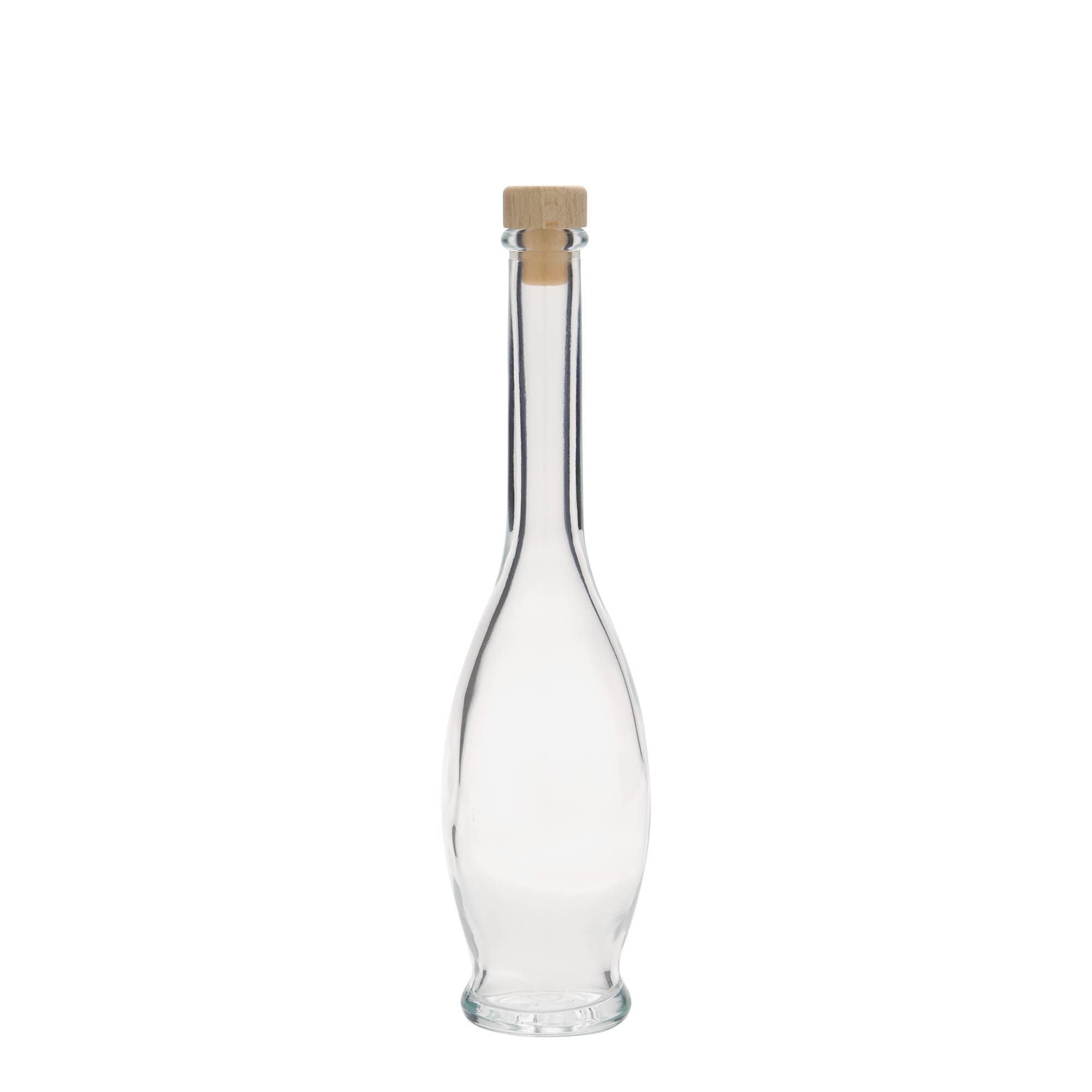 Glazen fles 'Gina', 100 ml, monding: kurk Glazen fles 'Gina', 100 ml, monding: kurk