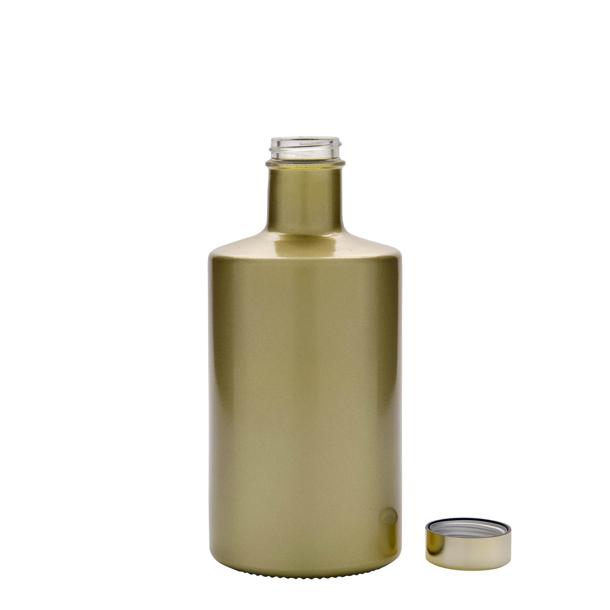 Bouteille en verre 500 ml 'Caroline', dorée, bouchage: GPI 33 Bouteille en verre 500 ml 'Caroline', dorée, bouchage: GPI 33