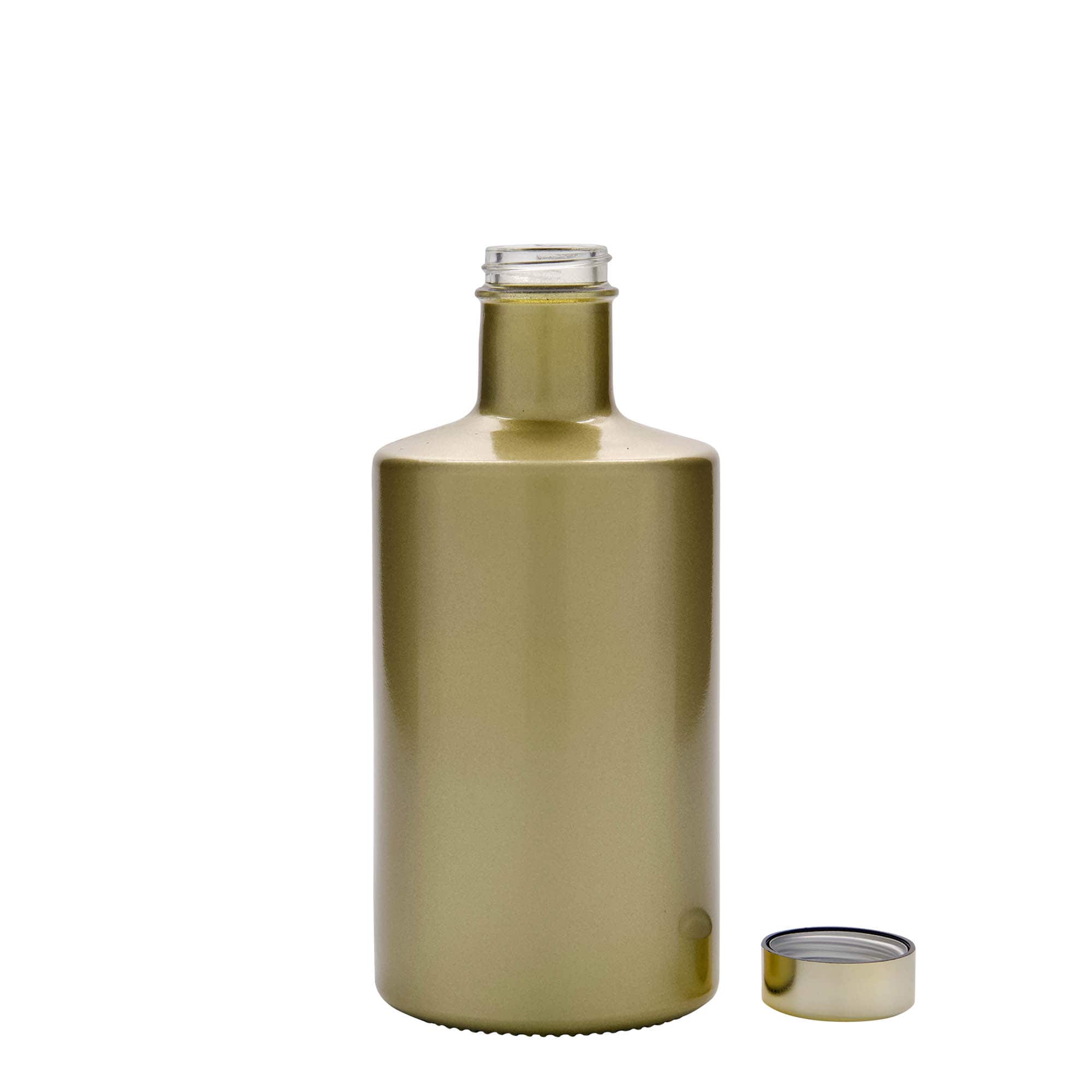 Bouteille en verre 500 ml « Caroline », dorée, bouchage: GPI 33