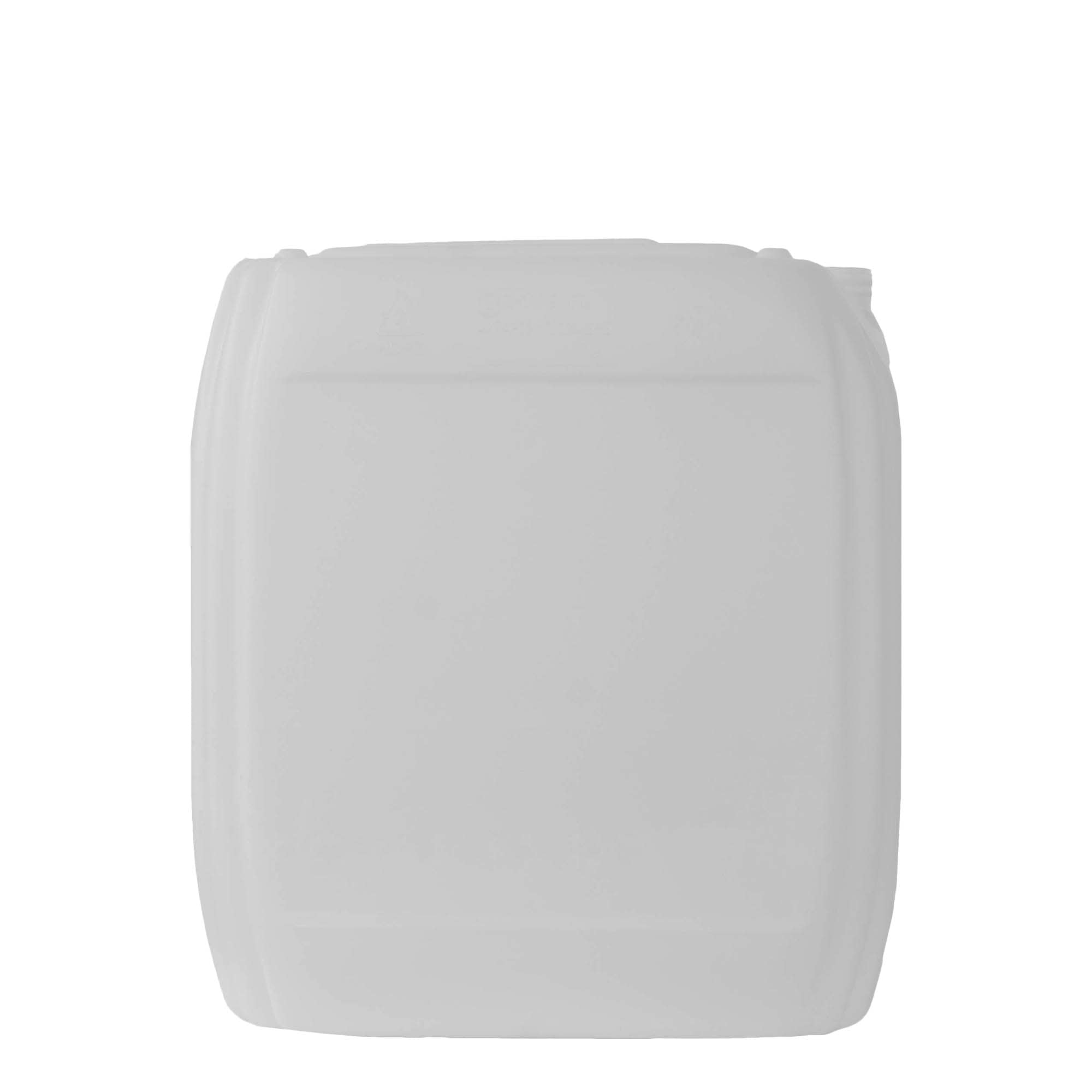 Bidon 25 l, rectangulaire, plastique PEHD, nature, bouchage: ND 60 Bidon 25 l, rectangulaire, plastique PEHD, nature, bouchage: ND 60