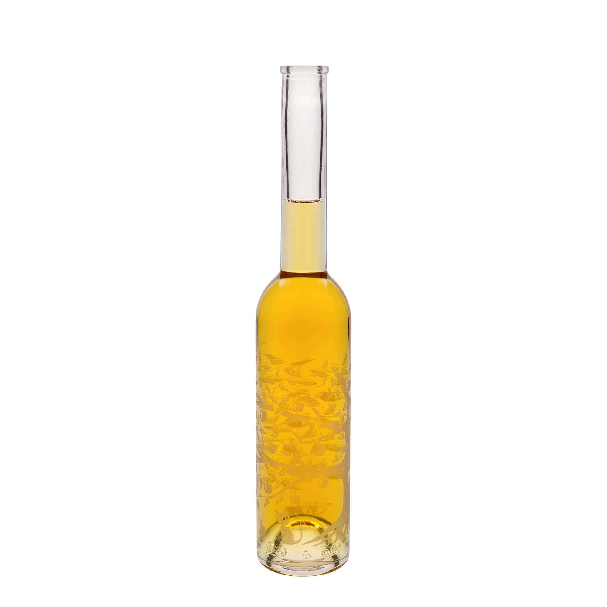 Bouteille en verre 350 ml 'Opera', motif : pommier, bouchage: bouchon Bouteille en verre 350 ml 'Opera', motif : pommier, bouchage: bouchon