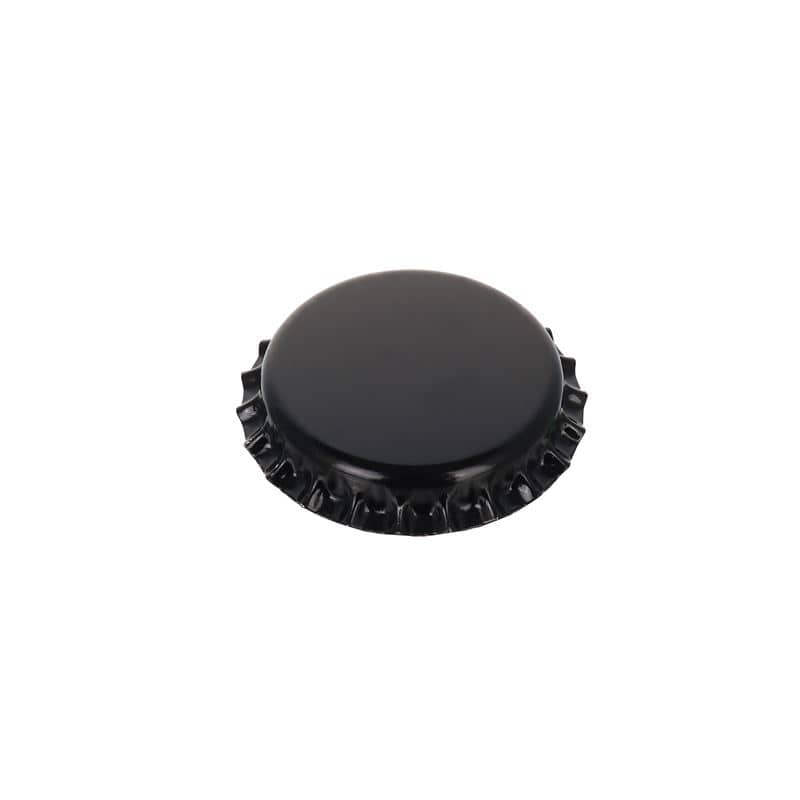 Kroonkurk, 29 mm, metaal, zwart