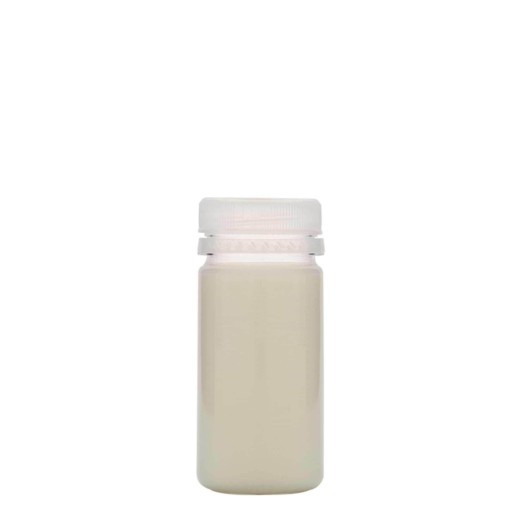 Bouteille en PET 100 ml 'Everytime', plastique, bouchage: 38 mm