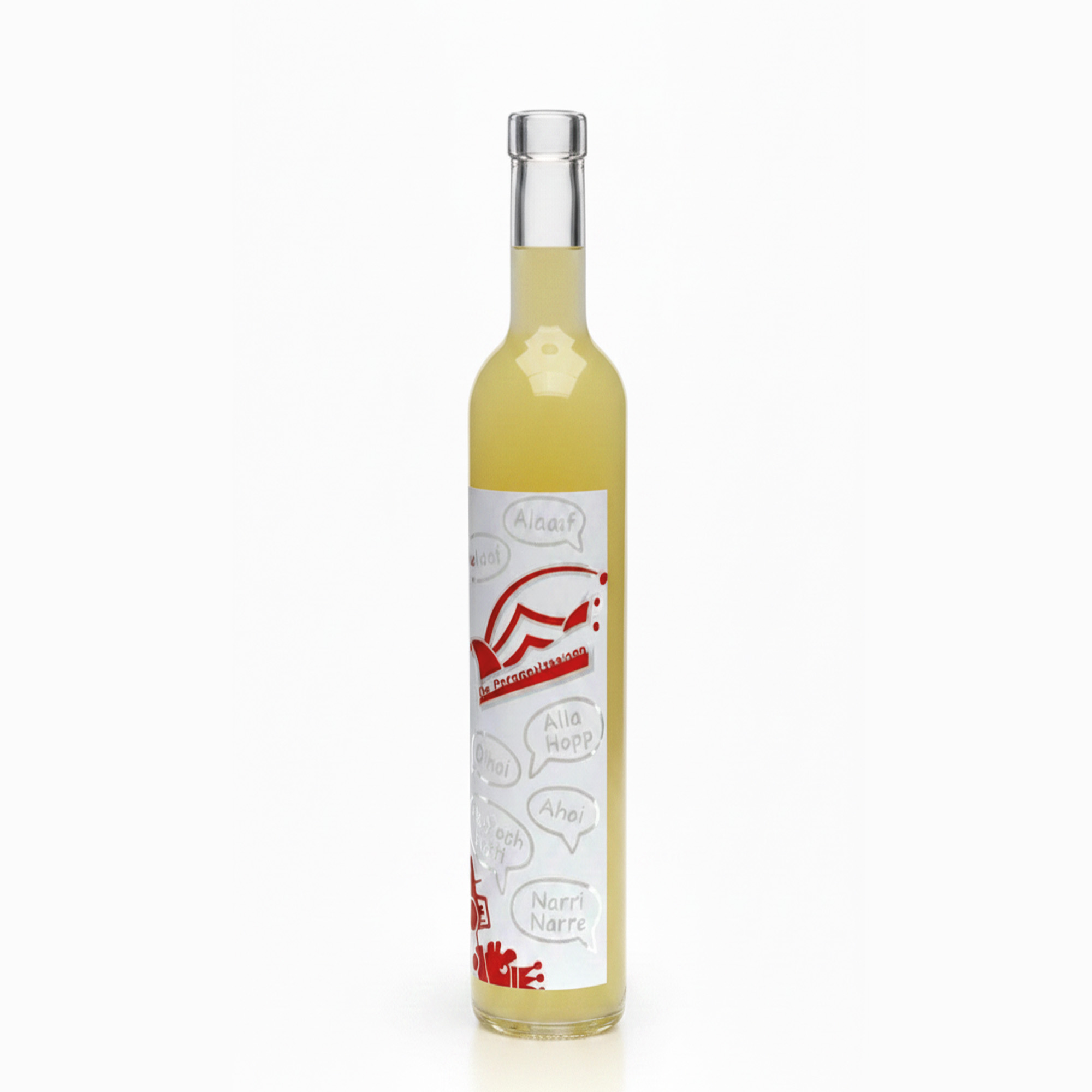 Bouteille en verre Maximo imprimée 500 ml 'Carnaval', bouchage: bouchon