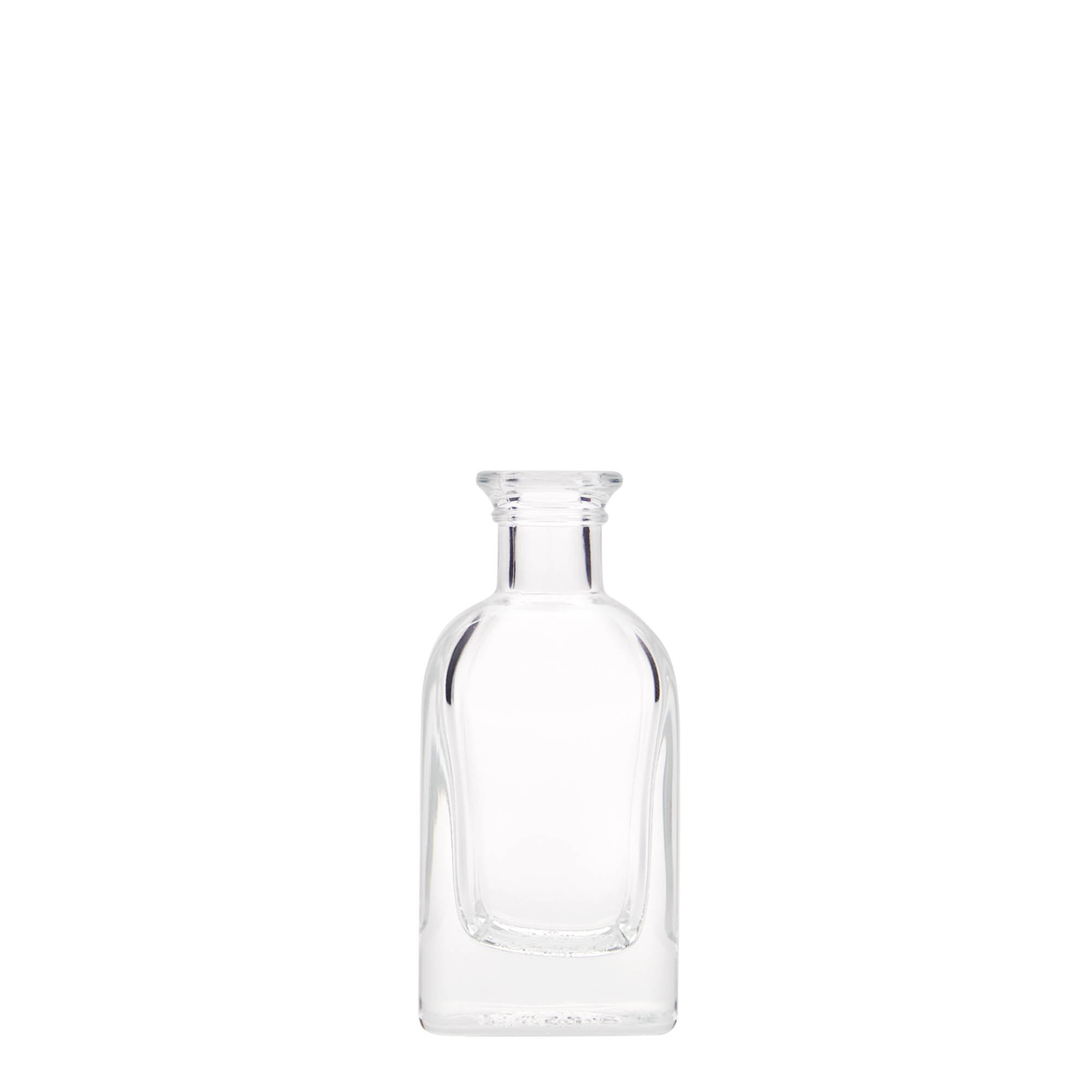 Bouteille en verre apothicaire 'Carré', carrée 40 ml, bouchage: bouchon Bouteille en verre apothicaire 'Carré', carrée 40 ml, bouchage: bouchon