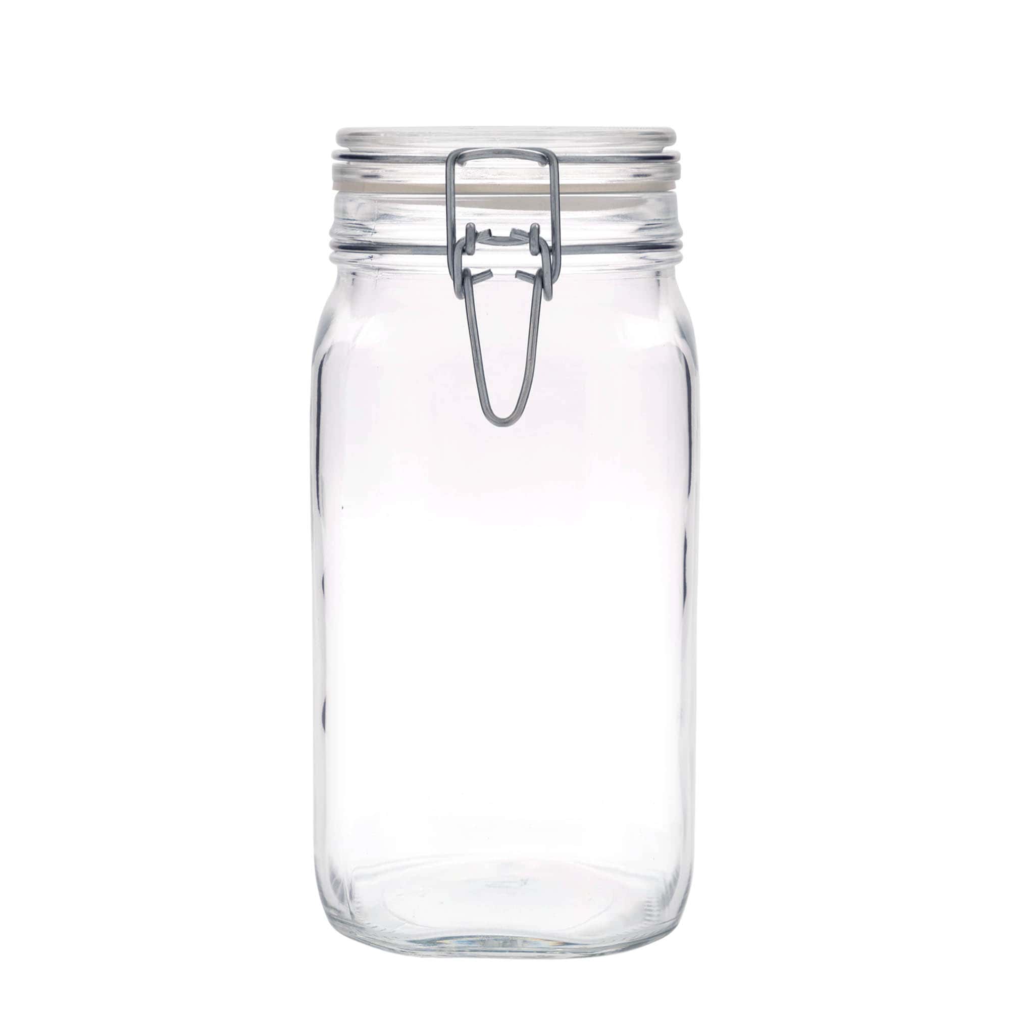 Bocal à fermeture mécanique 1 500 ml 'Fido', carré, bouchage: bouchon mécanique