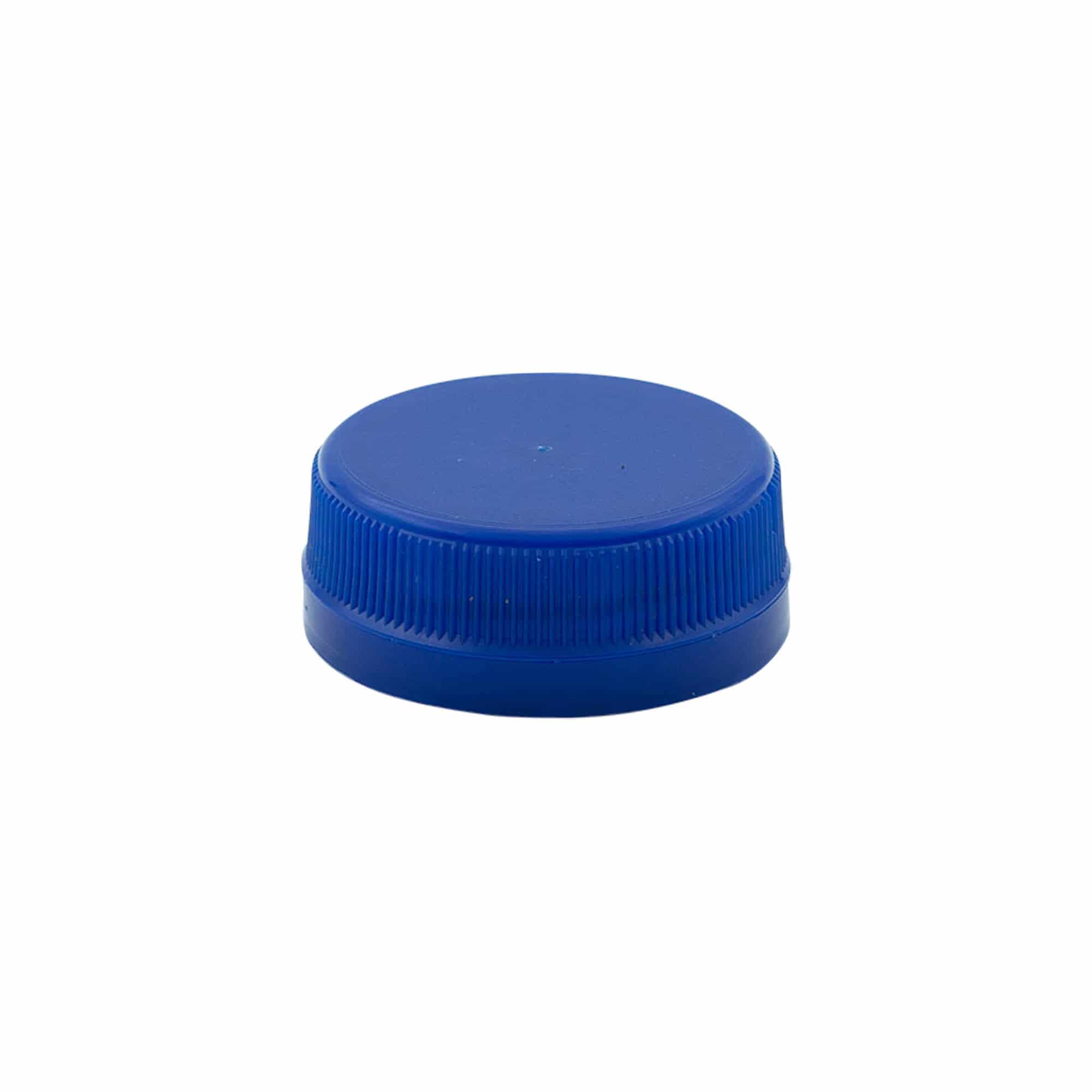 Schroefsluiting tweestartschroefdraad, PE-kunststof, blauw, voor monding: pet, 38 mm