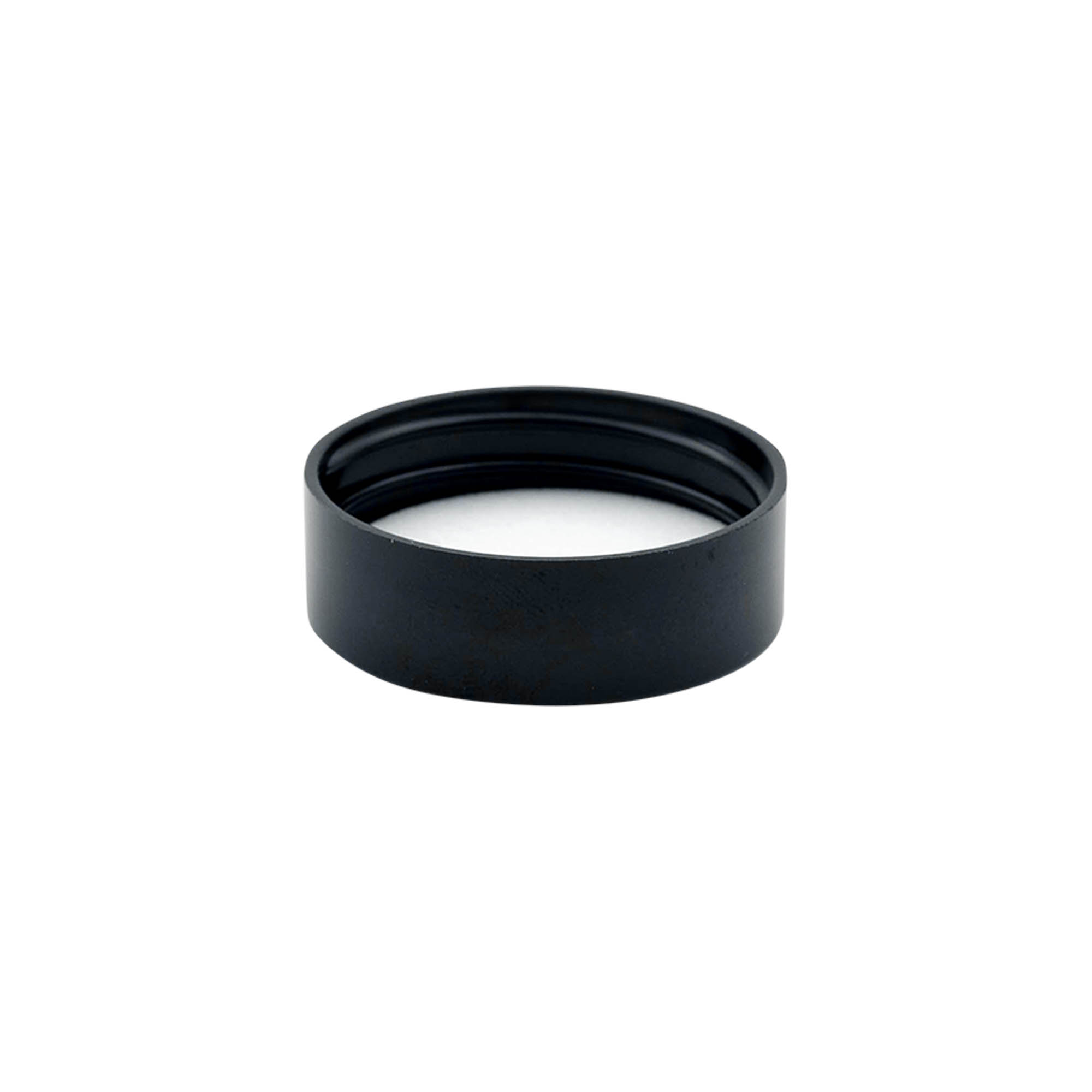 Bougage à vis pour 30 ml 'Brown Line', plastique HPM, noir