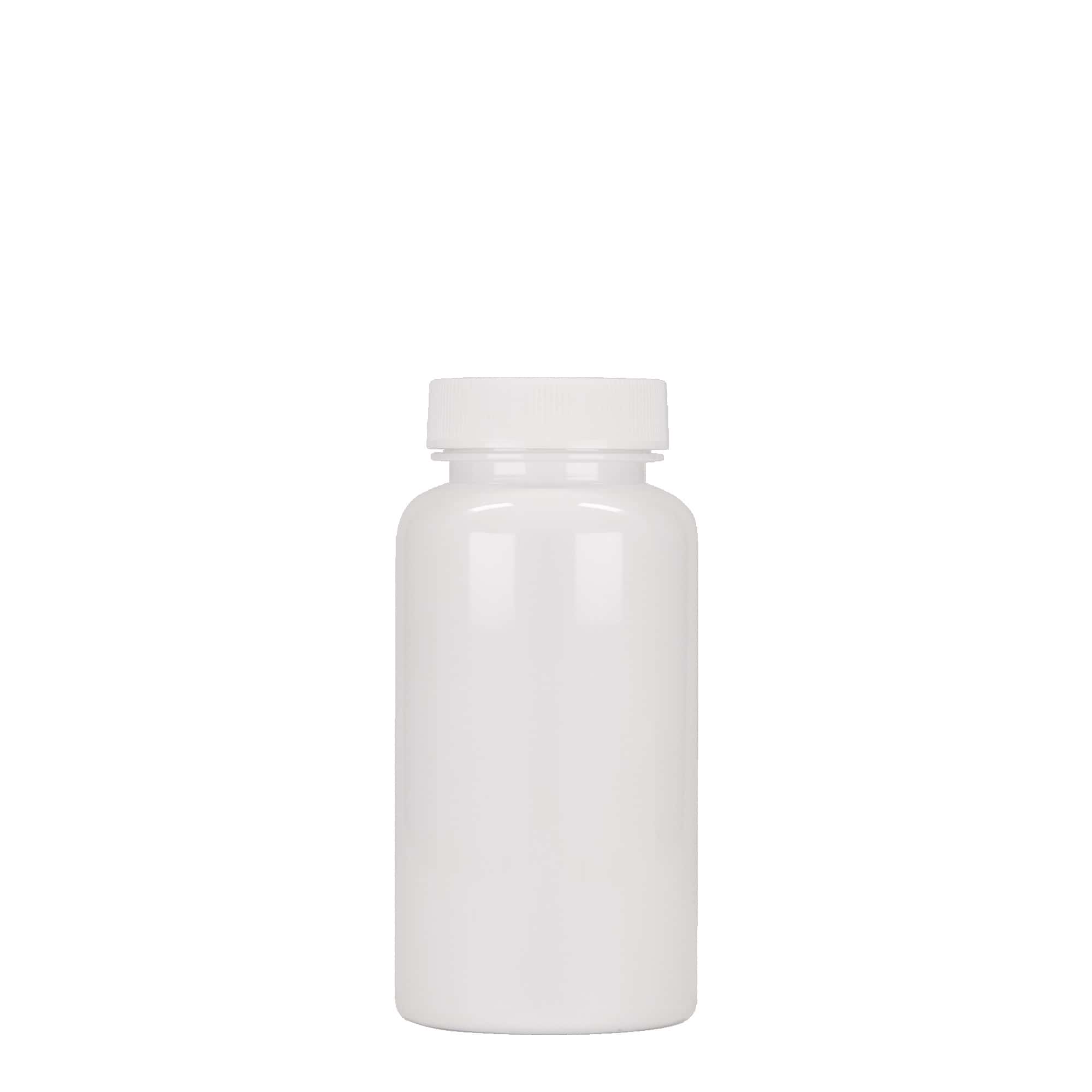 Pet-medicijnpotje, 150 ml, kunststof, wit, monding: 38/400