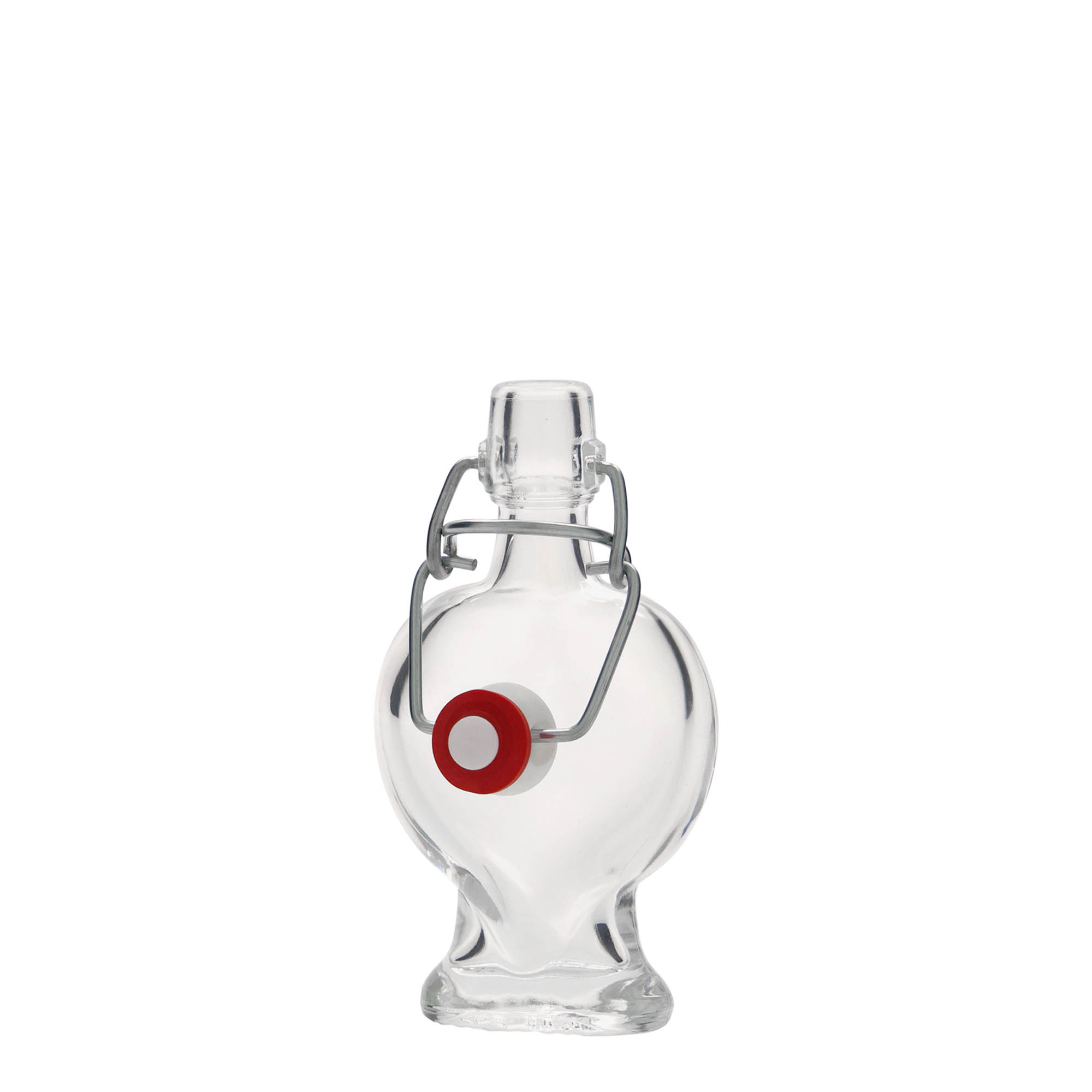Bouteille en verre 40 ml 'Cœur', bouchage: bouchon mécanique Bouteille en verre 40 ml 'Cœur', bouchage: bouchon mécanique