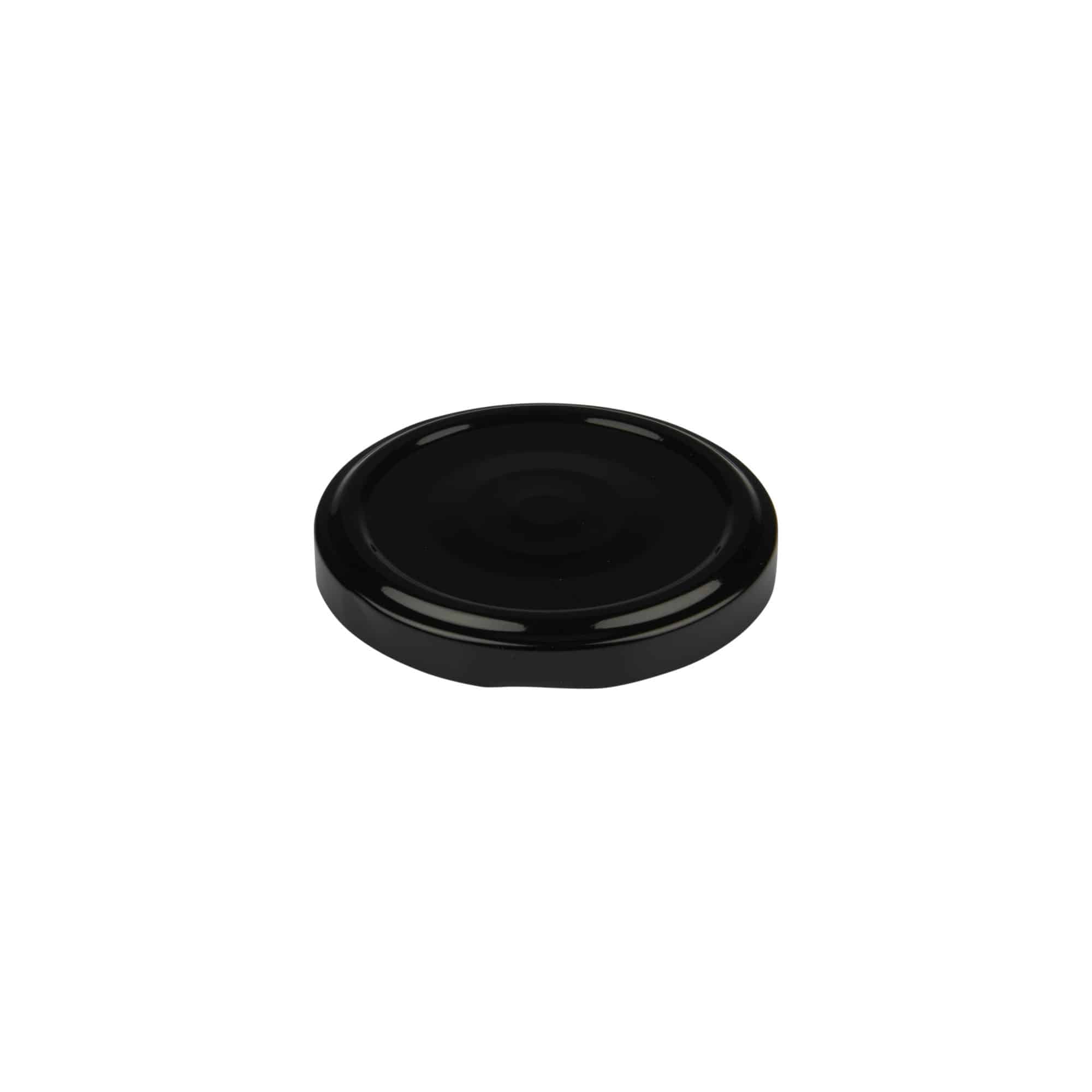 Couvercle Twist-Off, fer blanc, noir, pour bouchage: TO 66