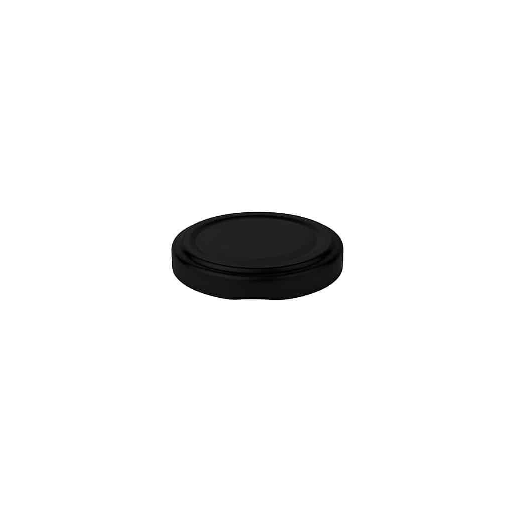Couvercle Twist-Off, fer blanc, noir, pour bouchage: TO 48