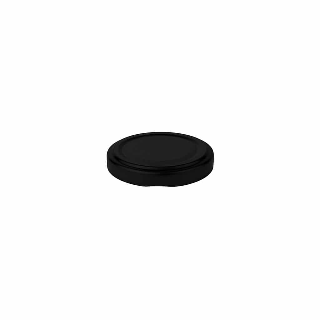 Couvercle Twist-Off, fer blanc, noir, pour bouchage: TO 48