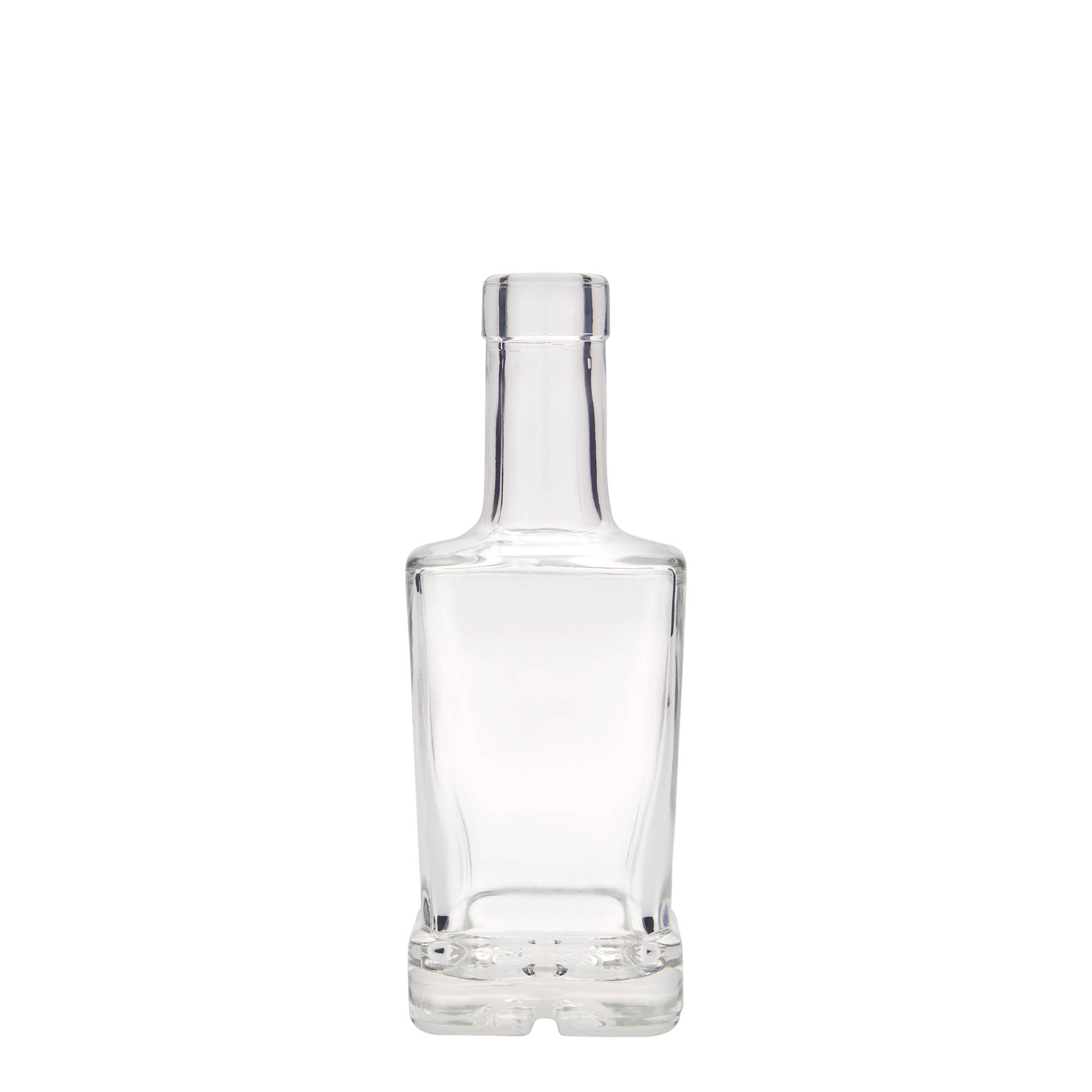 Bouteille en verre 250 ml 'Rene', carrée, bouchage: bouchon Bouteille en verre 250 ml 'Rene', carrée, bouchage: bouchon