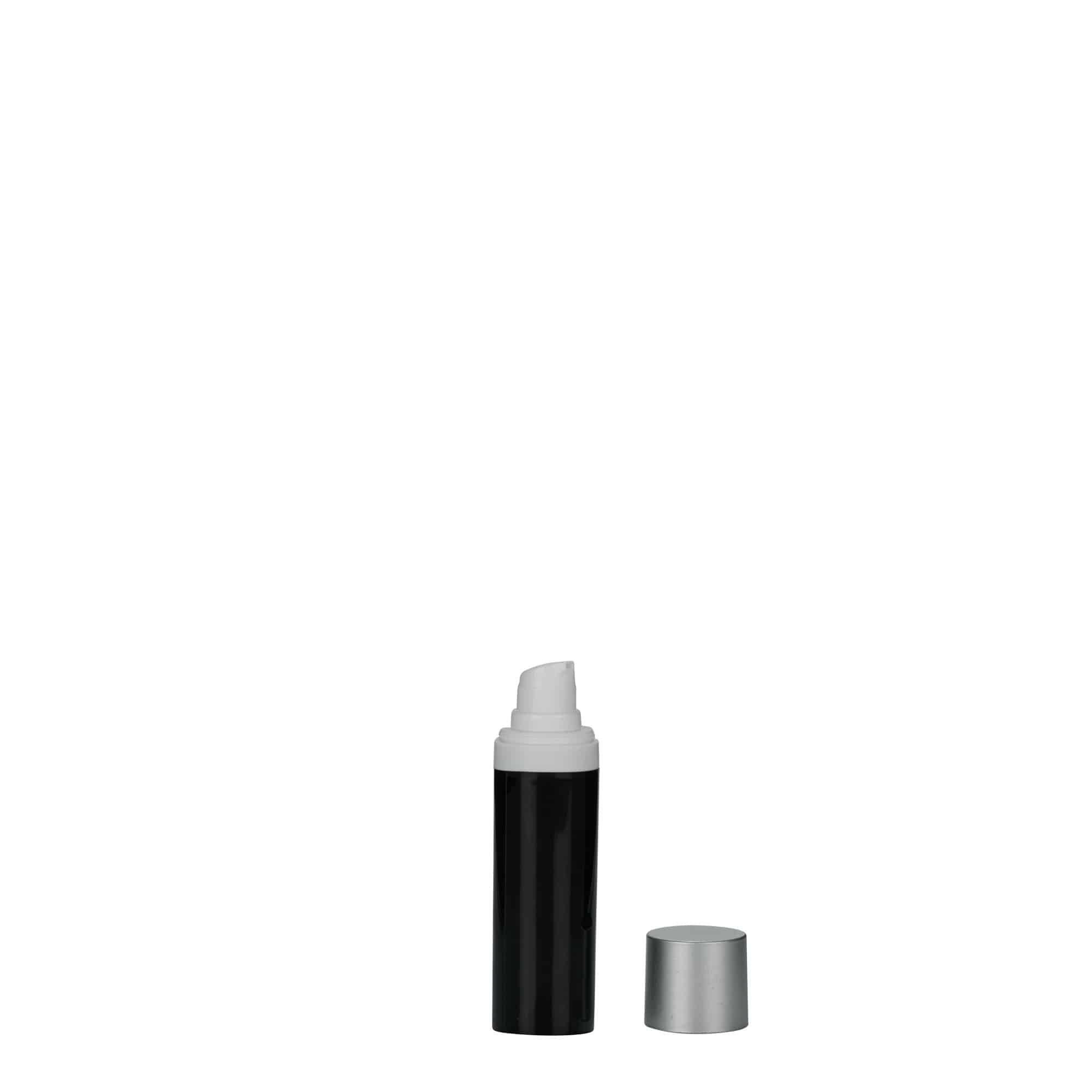 Flacon airless tête de pompe 'Micro', plastique PP, noir Flacon airless tête de pompe 'Micro', plastique PP, noir