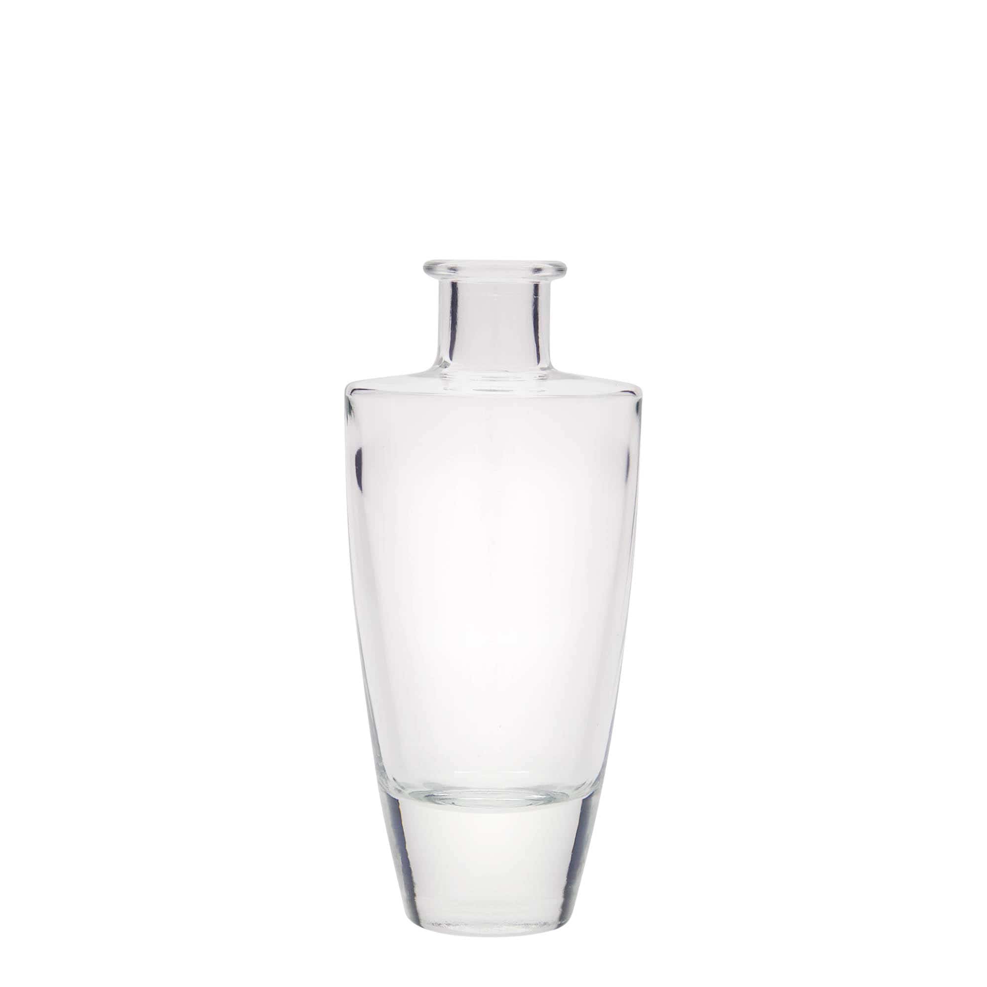 Glazen fles 'Vanessa', 200 ml, ovaal, monding: kurk