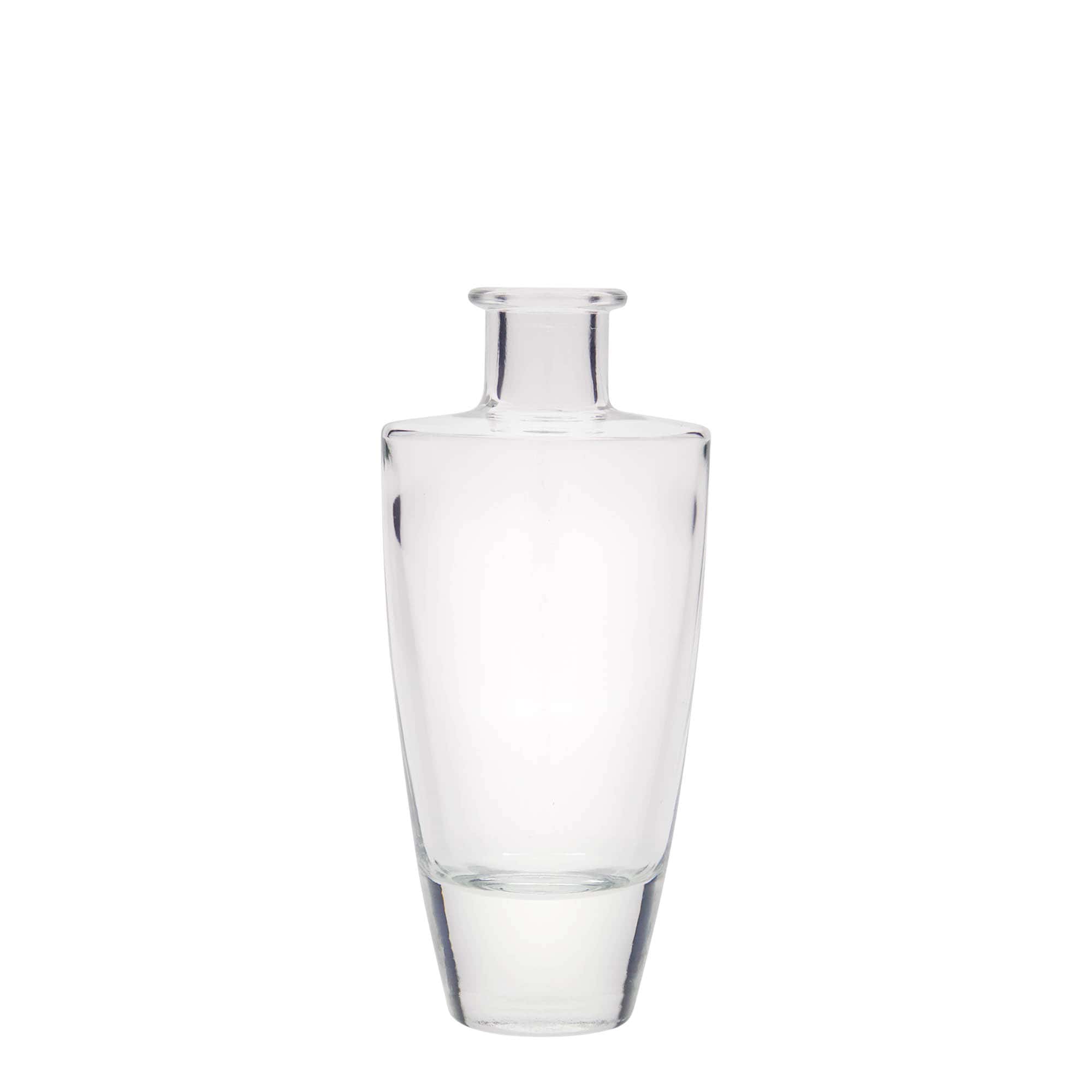 Glazen fles 'Vanessa', 200 ml, ovaal, monding: kurk